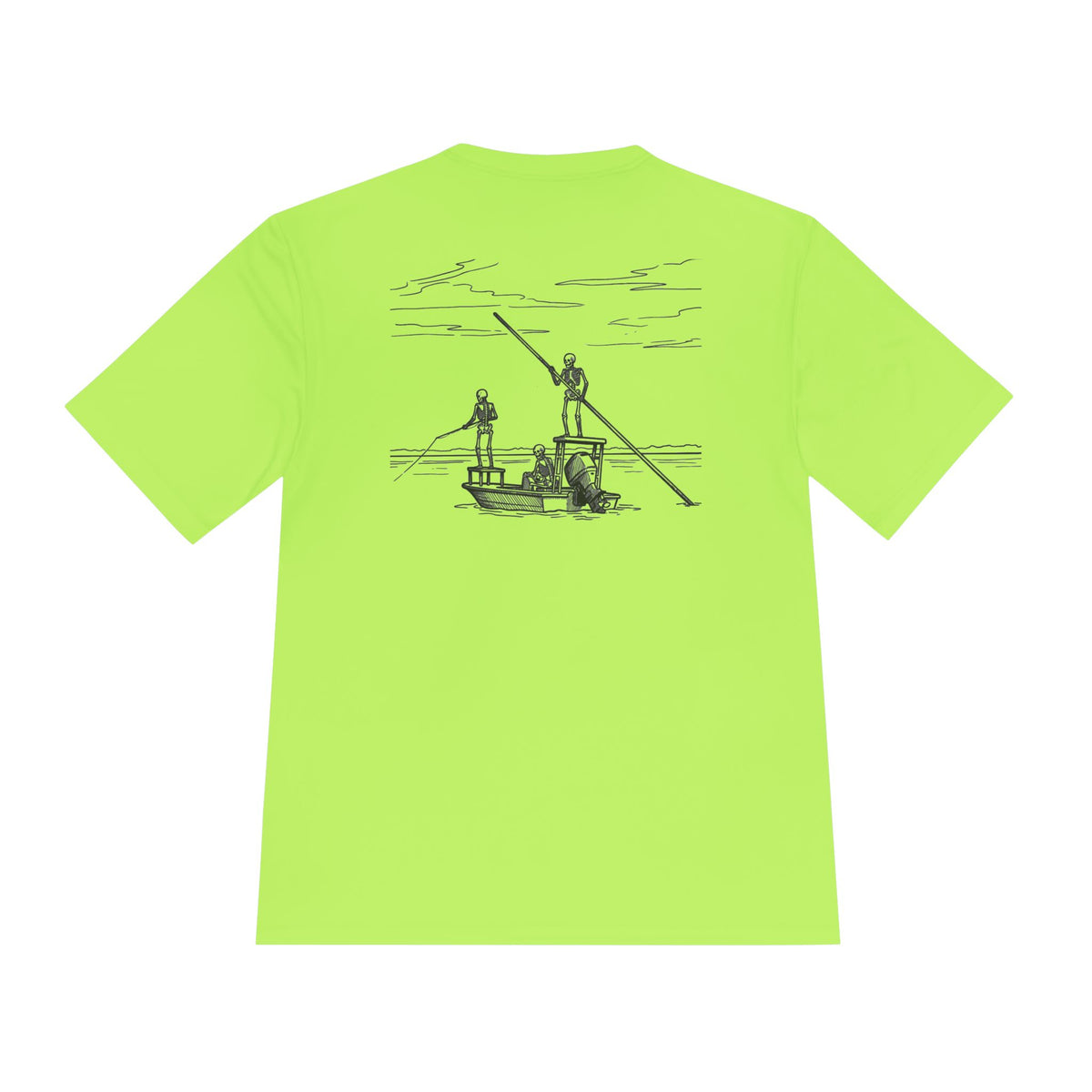 FLR Fish Til I'm Dead Dryfit Performance Tee - UPF Moisture-Wicking Fishing Shirt detail view