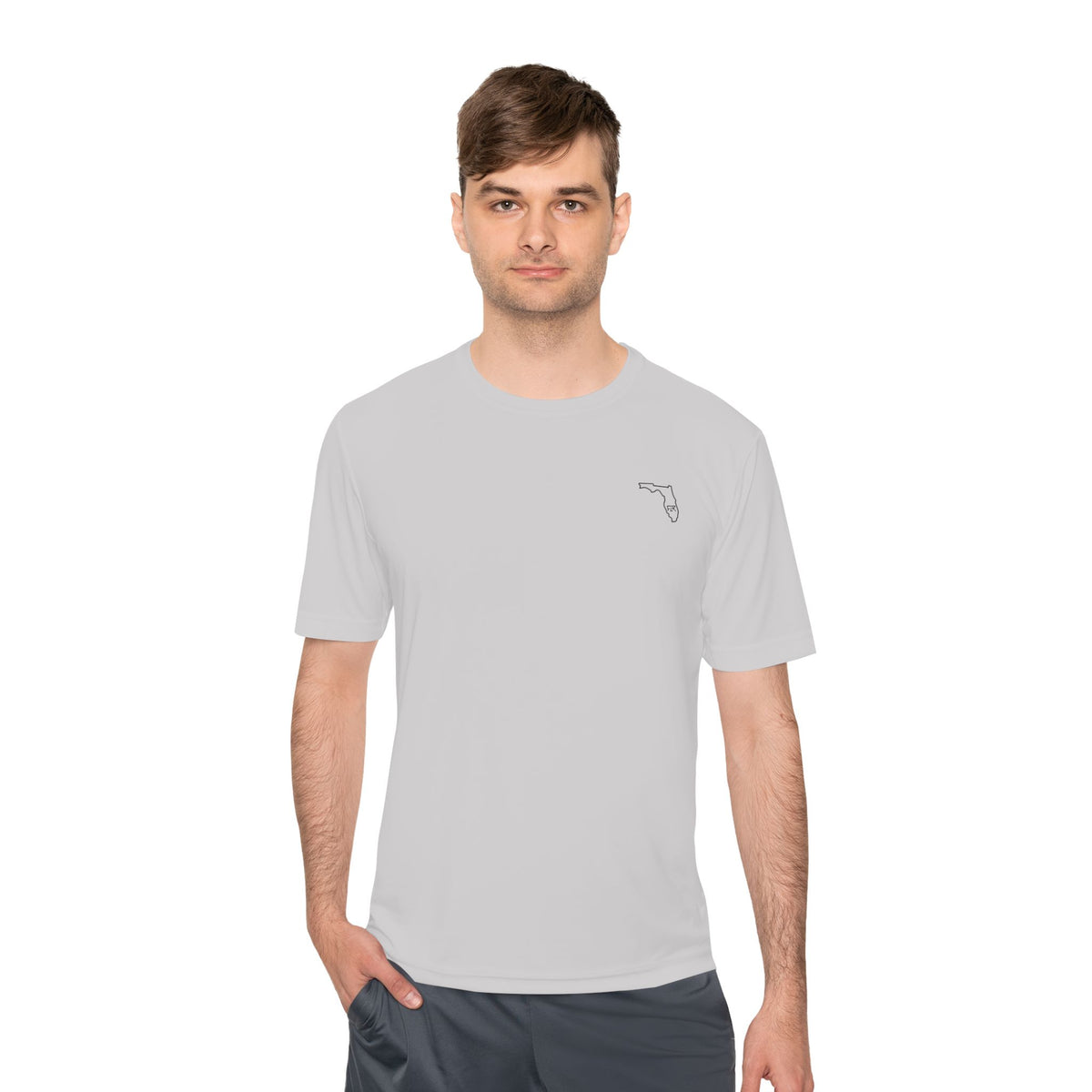 FLR Redfish Crossbones Dryfit Tee - UPF Performance Fishing Shirt detail view