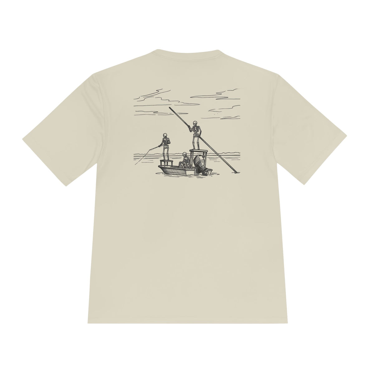 FLR Fish Til I'm Dead Dryfit Performance Tee - UPF Moisture-Wicking Fishing Shirt detail view