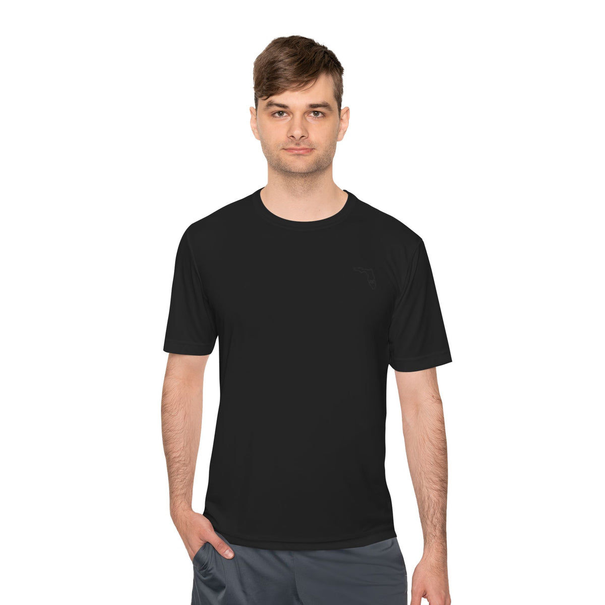 FLR Redfish Crossbones Dryfit Tee - UPF Performance Fishing Shirt detail view