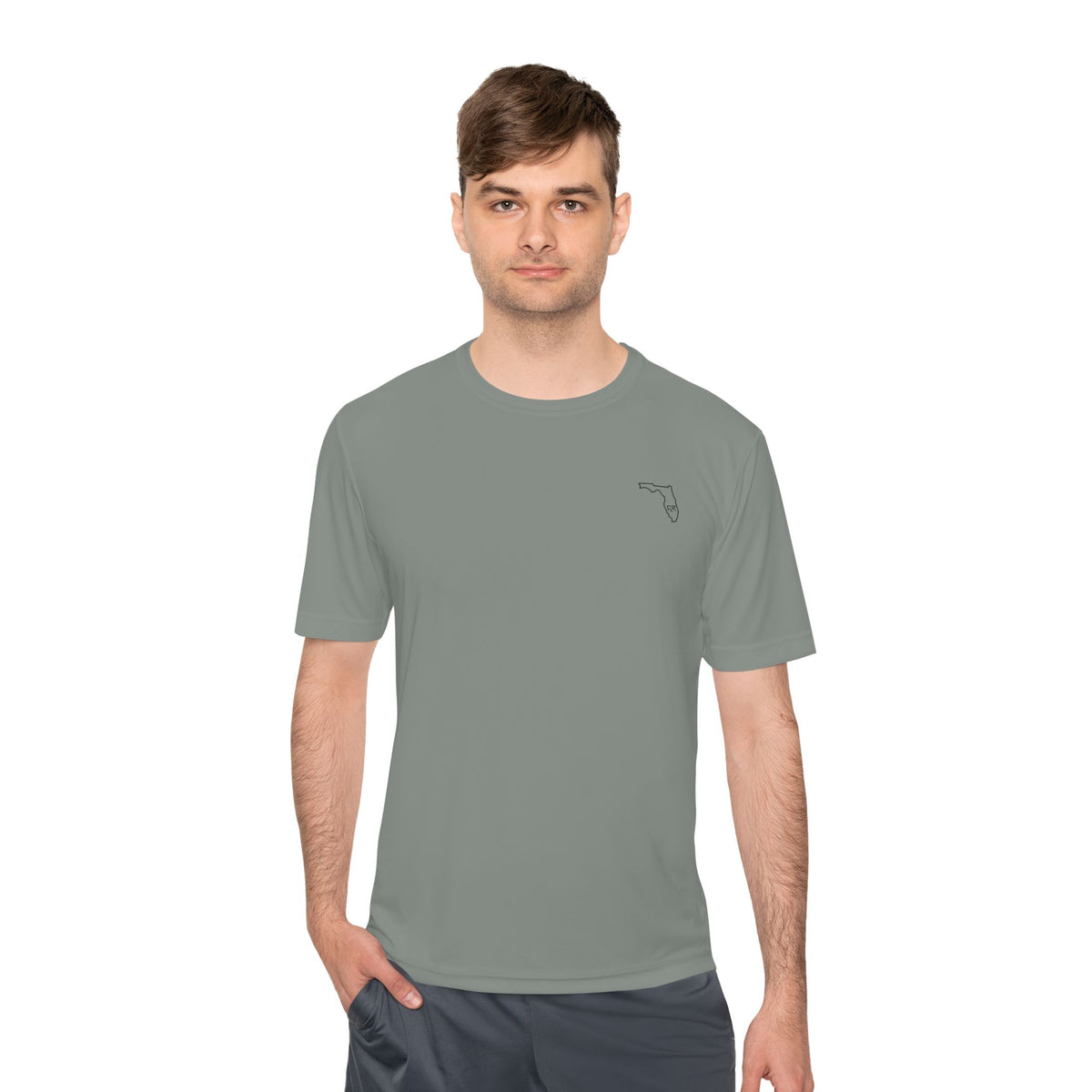 FLR Redfish Crossbones Dryfit Tee - UPF Performance Fishing Shirt detail view