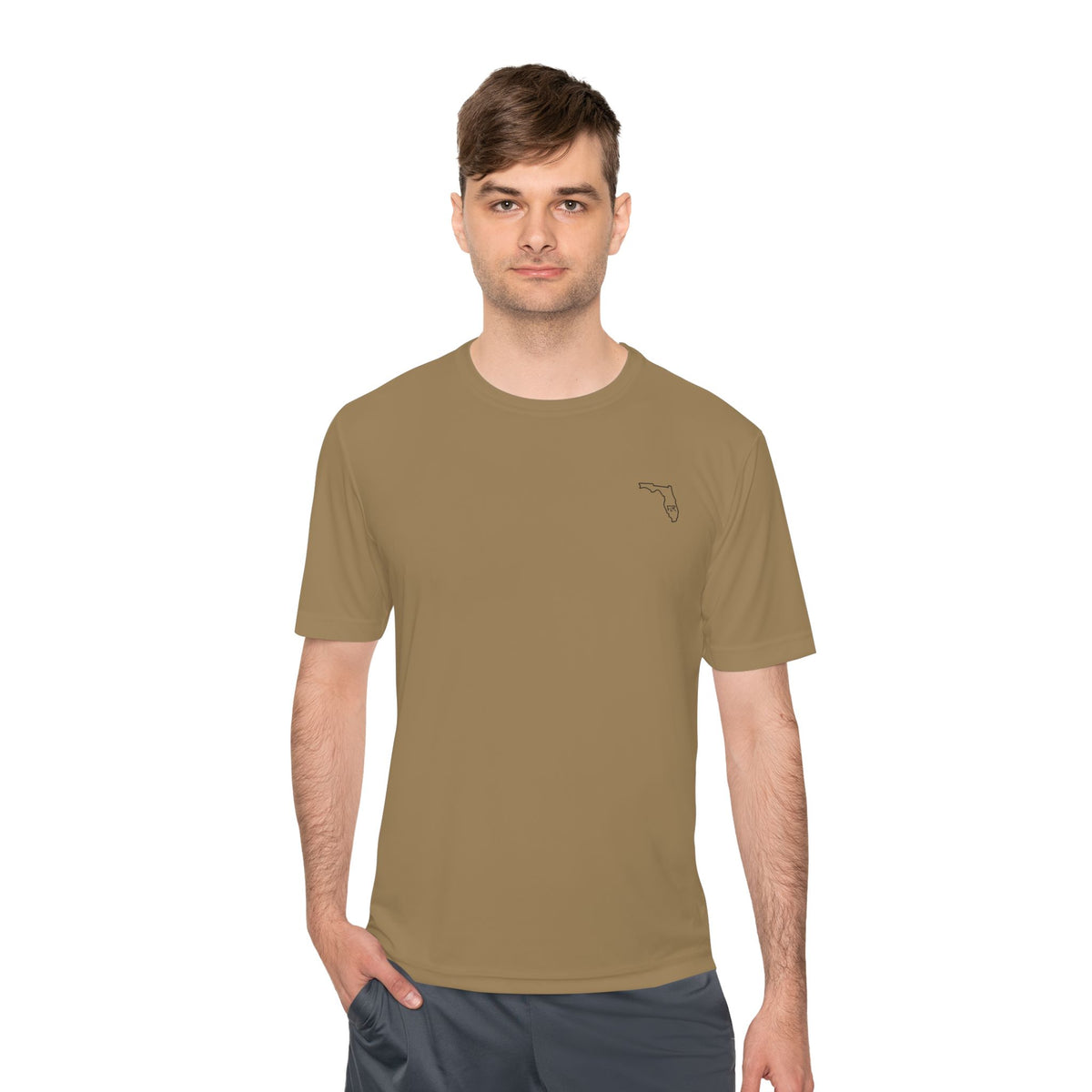 FLR Redfish Crossbones Dryfit Tee - UPF Performance Fishing Shirt detail view