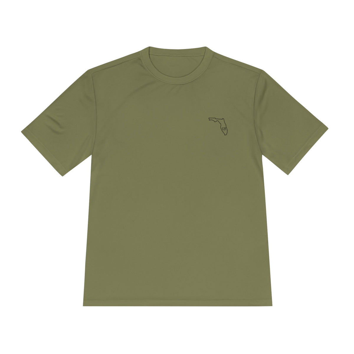 FLR Fish Til I'm Dead Dryfit Performance Tee - UPF Moisture-Wicking Fishing Shirt detail view