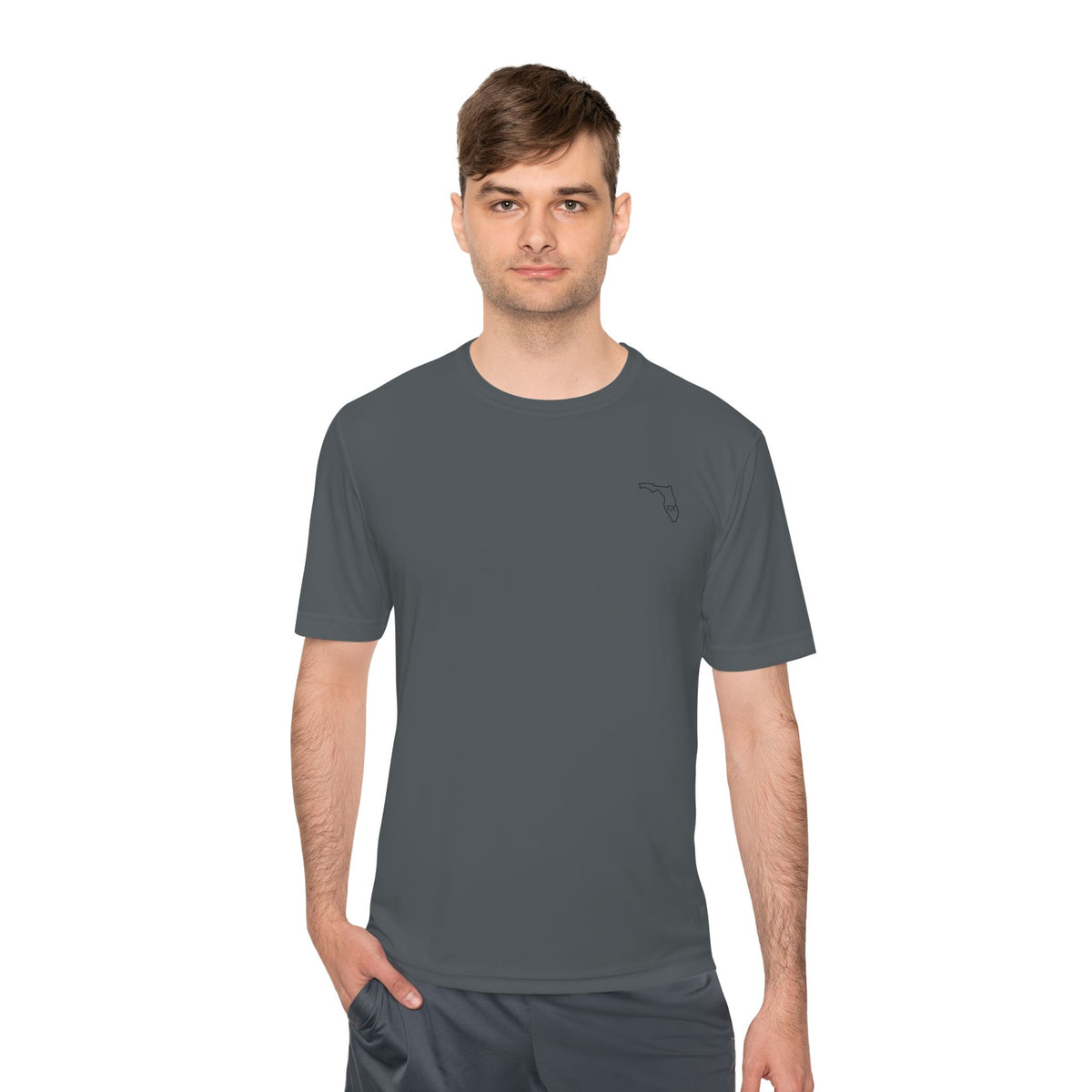 FLR Redfish Crossbones Dryfit Tee - UPF Performance Fishing Shirt detail view