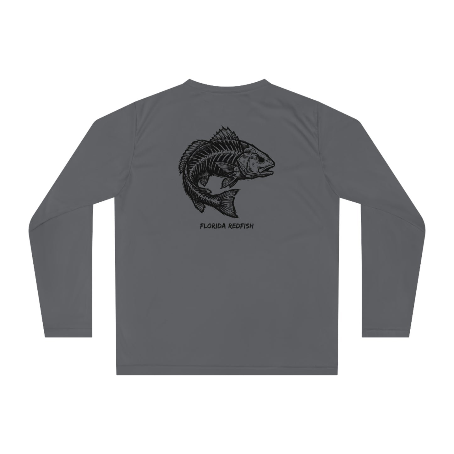 FLR Redfish Skeleton Dry-fit Long-sleeve Shirt