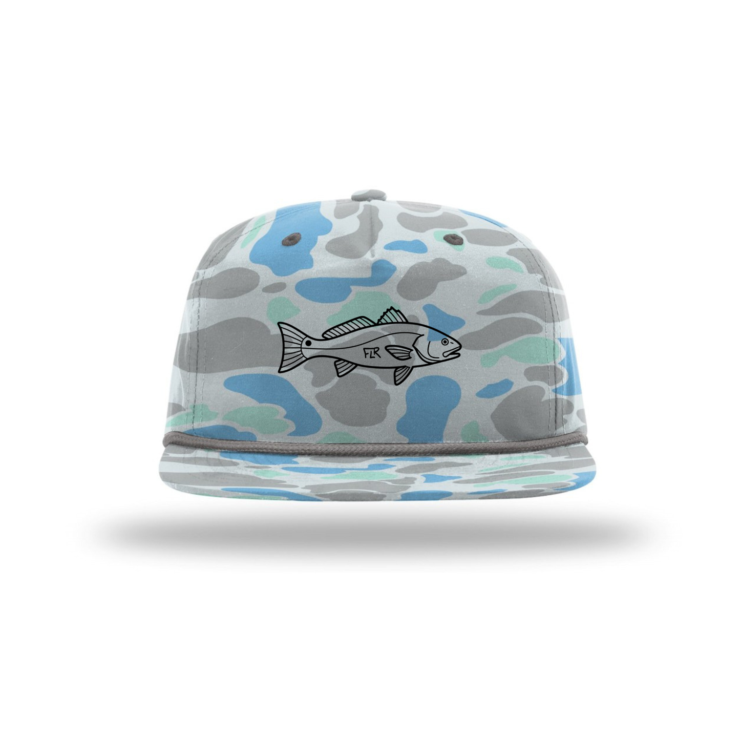 FLR Marsh Camo Redfish Hat | Tactical Fishing Cap for Sight Fishing