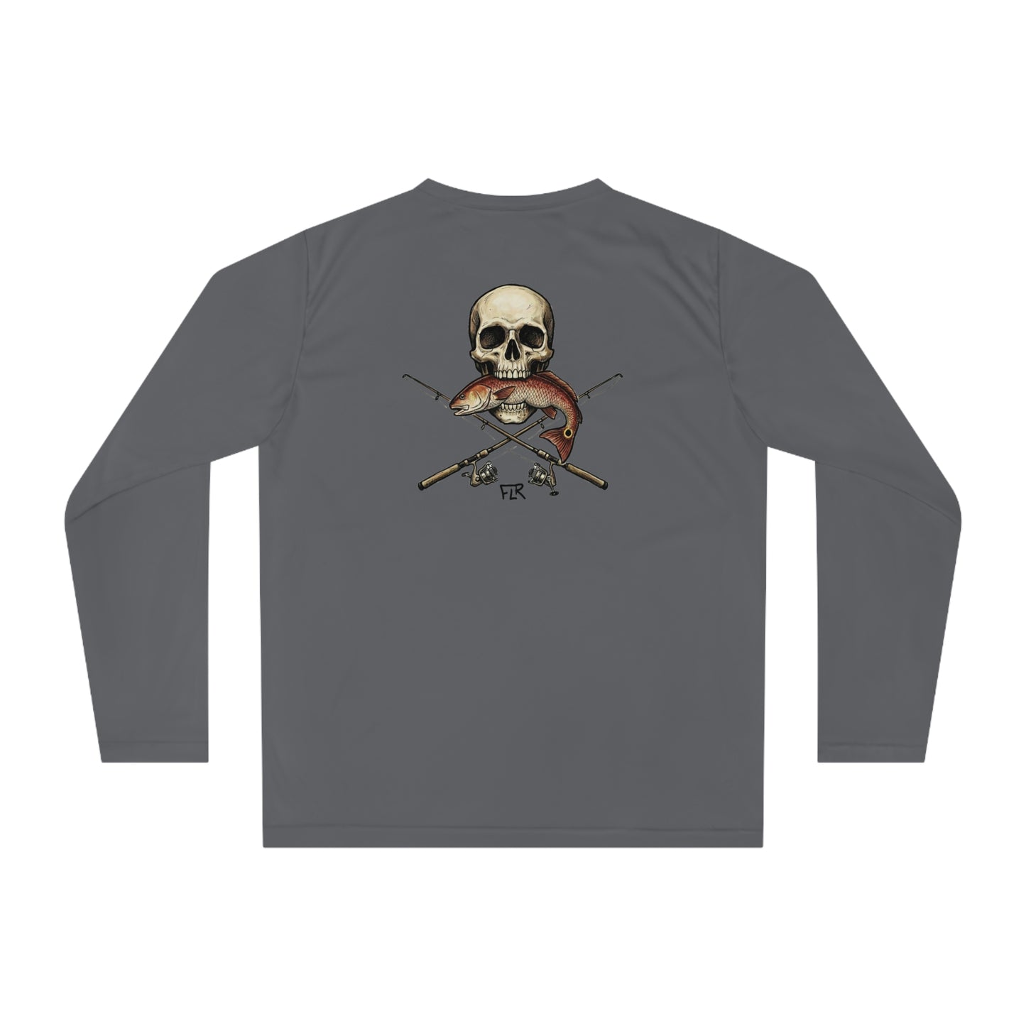 FLR Redfish Crossbones Dry-fit Long-sleeve Shirt