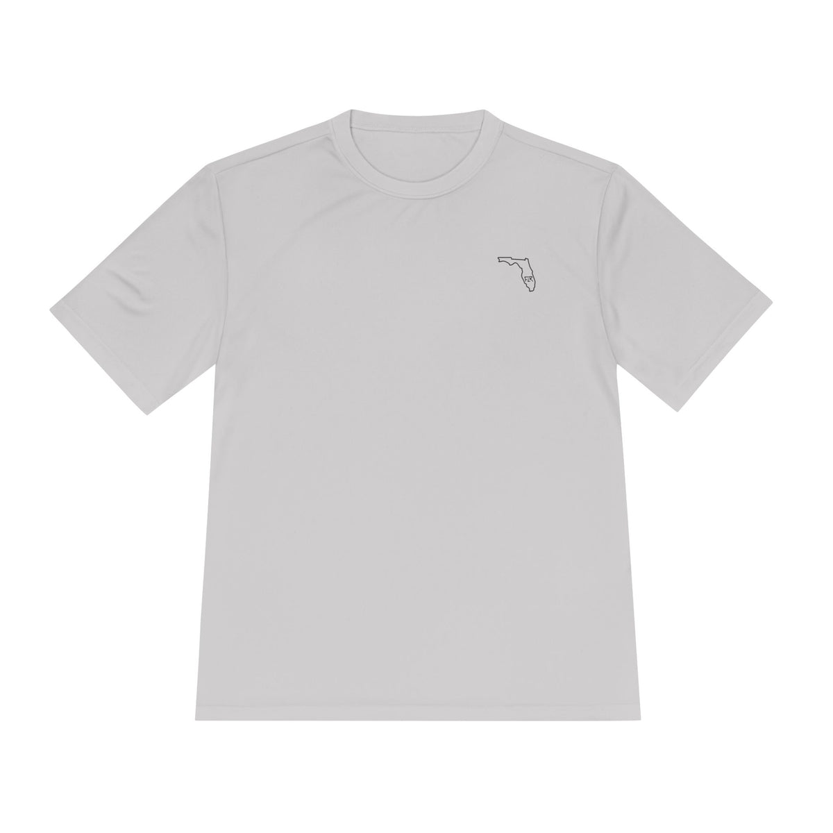 FLR Redfish Crossbones Dryfit Tee - UPF Performance Fishing Shirt detail view