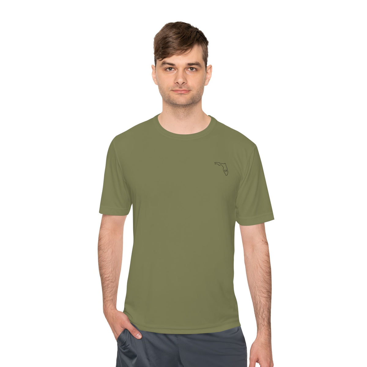 FLR Redfish Crossbones Dryfit Tee - UPF Performance Fishing Shirt detail view