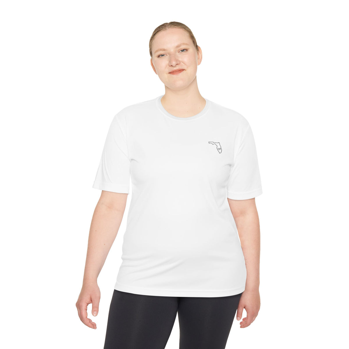 FLR Redfish Crossbones Dryfit Tee - UPF Performance Fishing Shirt detail view