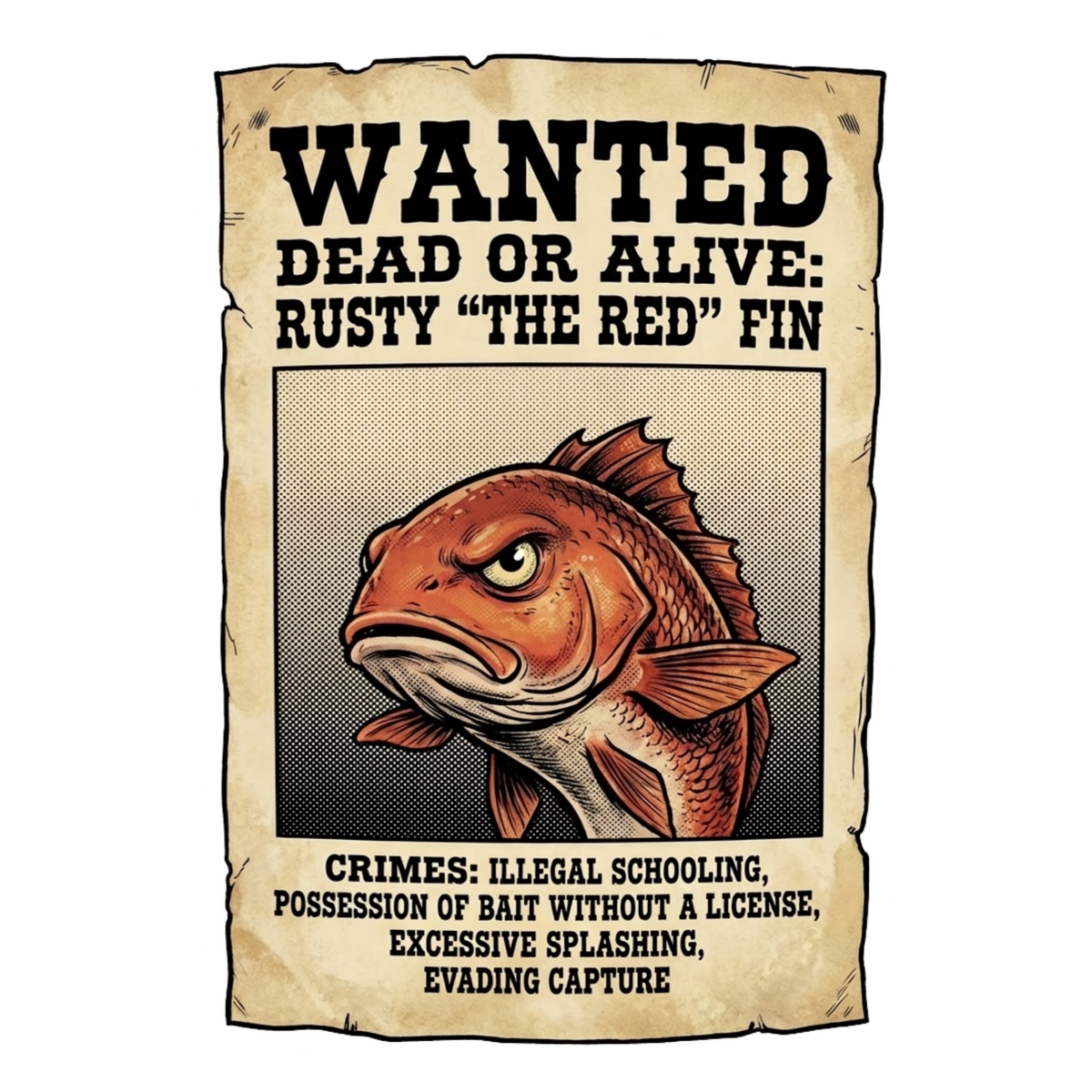 Large Vinyl Sticker (4"+) | Redfish Fishing & Coastal Art Collection