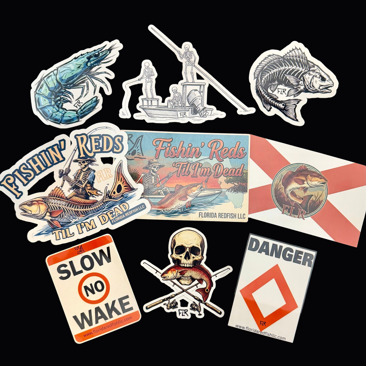 Vinyl Sticker Variety Pack | Redfish & Coastal Designs Collection