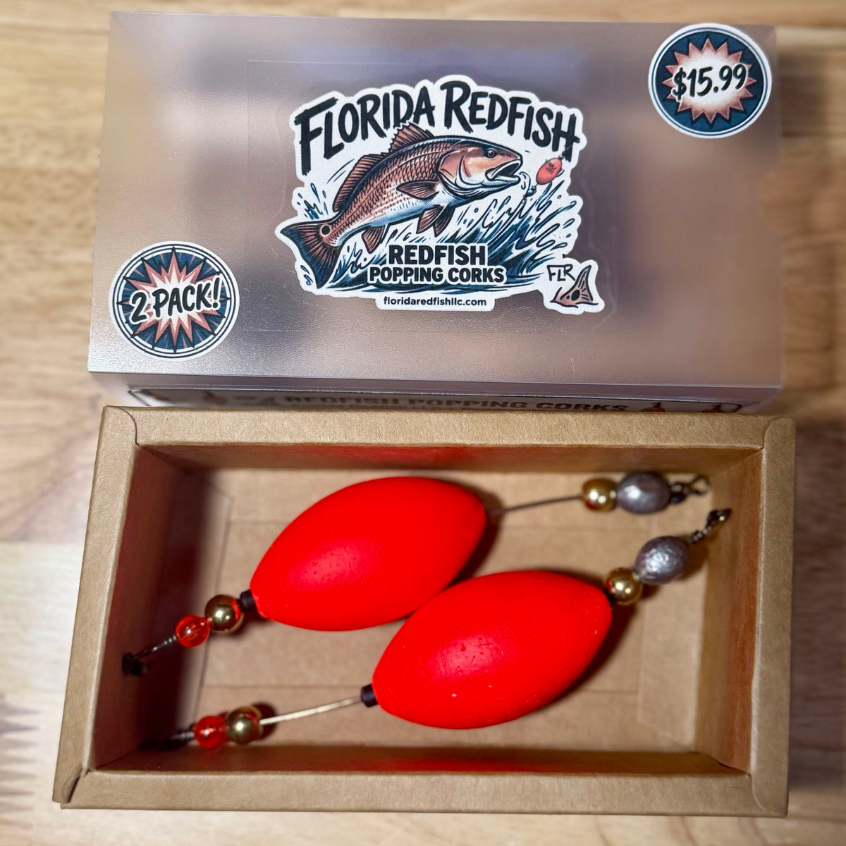 FLR Redfish Popping Corks - 2 Pack