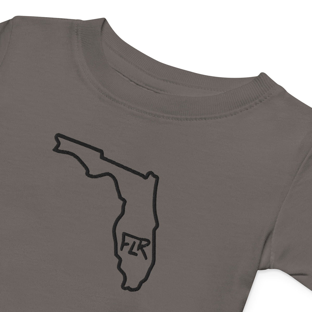 FLR Florida Outline Baby T-Shirt - Florida Redfish LLC Kids Tee detail view