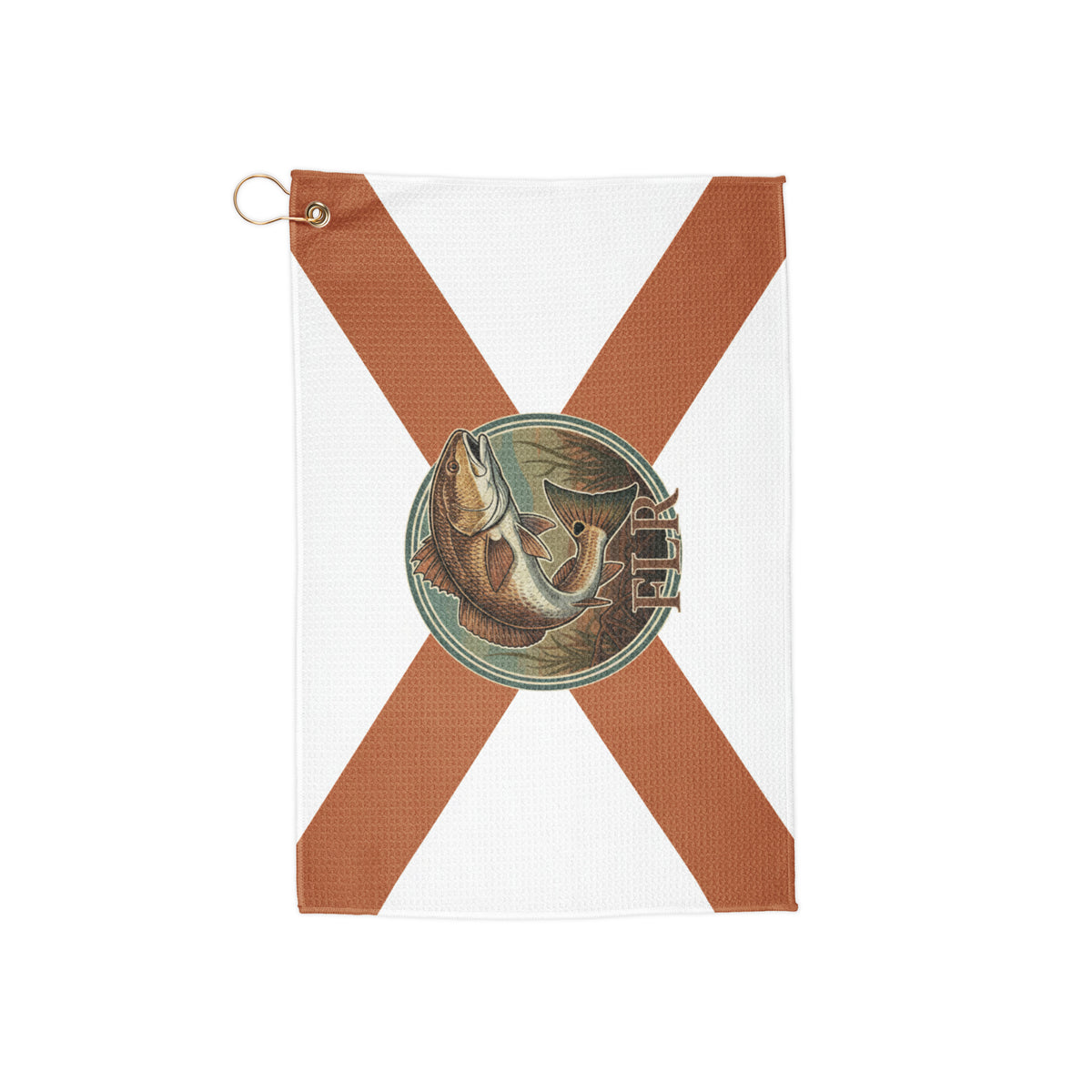 FLR BoatRag - Florida Flag Microfiber Boat Towel with Grommet - Florida Redfish LLC