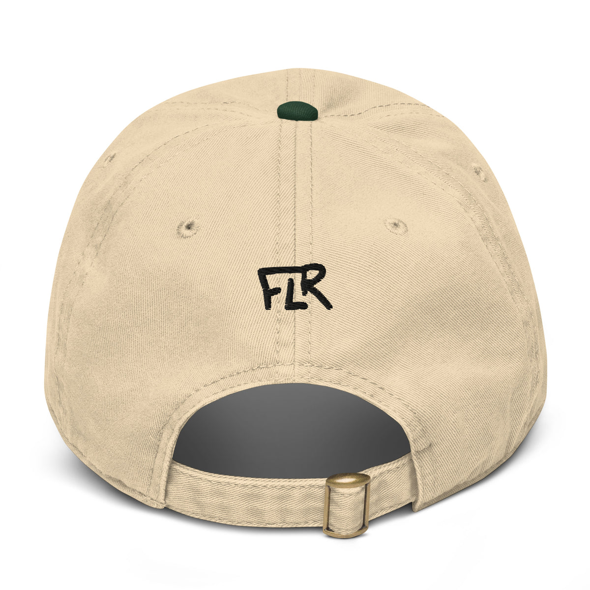 FLR Redfish Garment-Washed Dad Cap - Soft Unstructured Florida Fishing Hat detail view