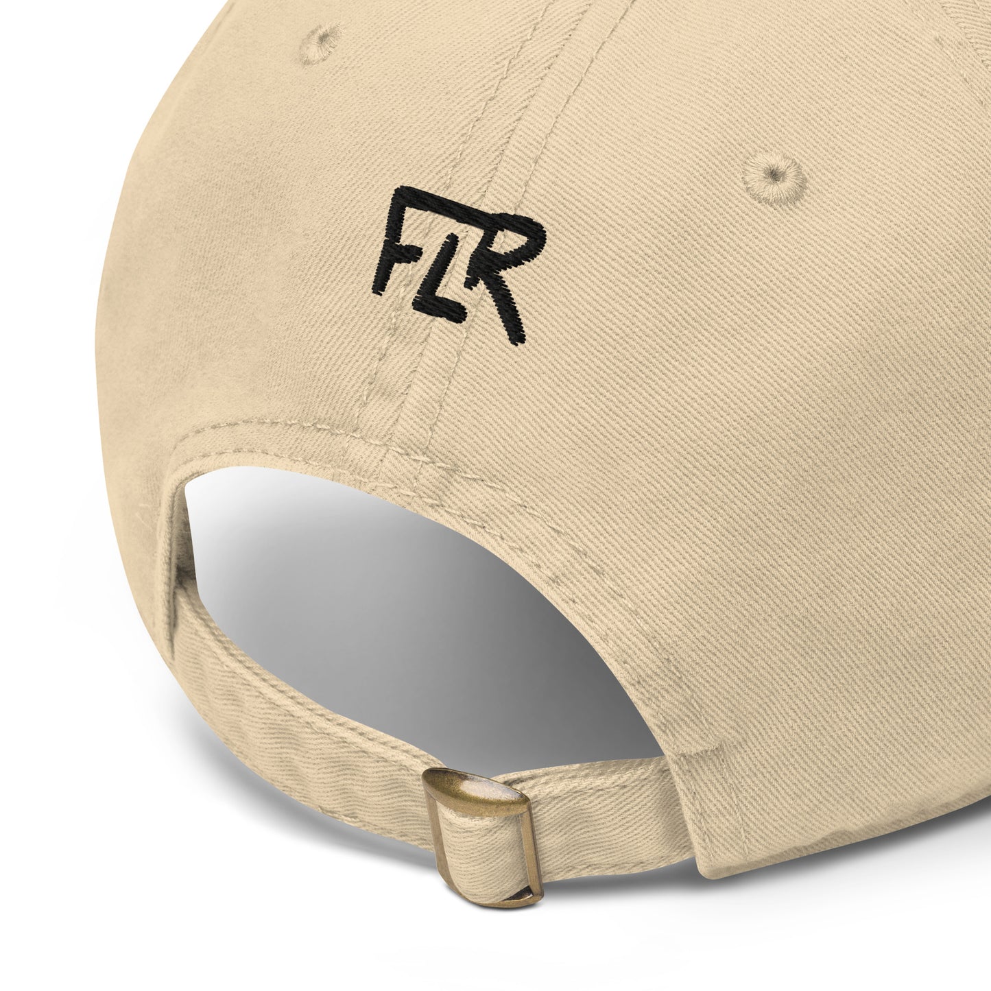 FLR Redfish Garment-Washed Dad Cap - Soft Unstructured Florida Fishing Hat detail view