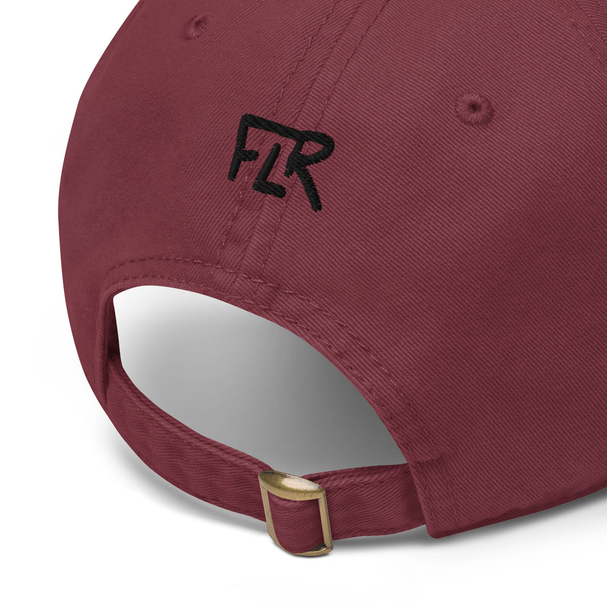 FLR Redfish Garment-Washed Dad Cap - Soft Unstructured Florida Fishing Hat detail view