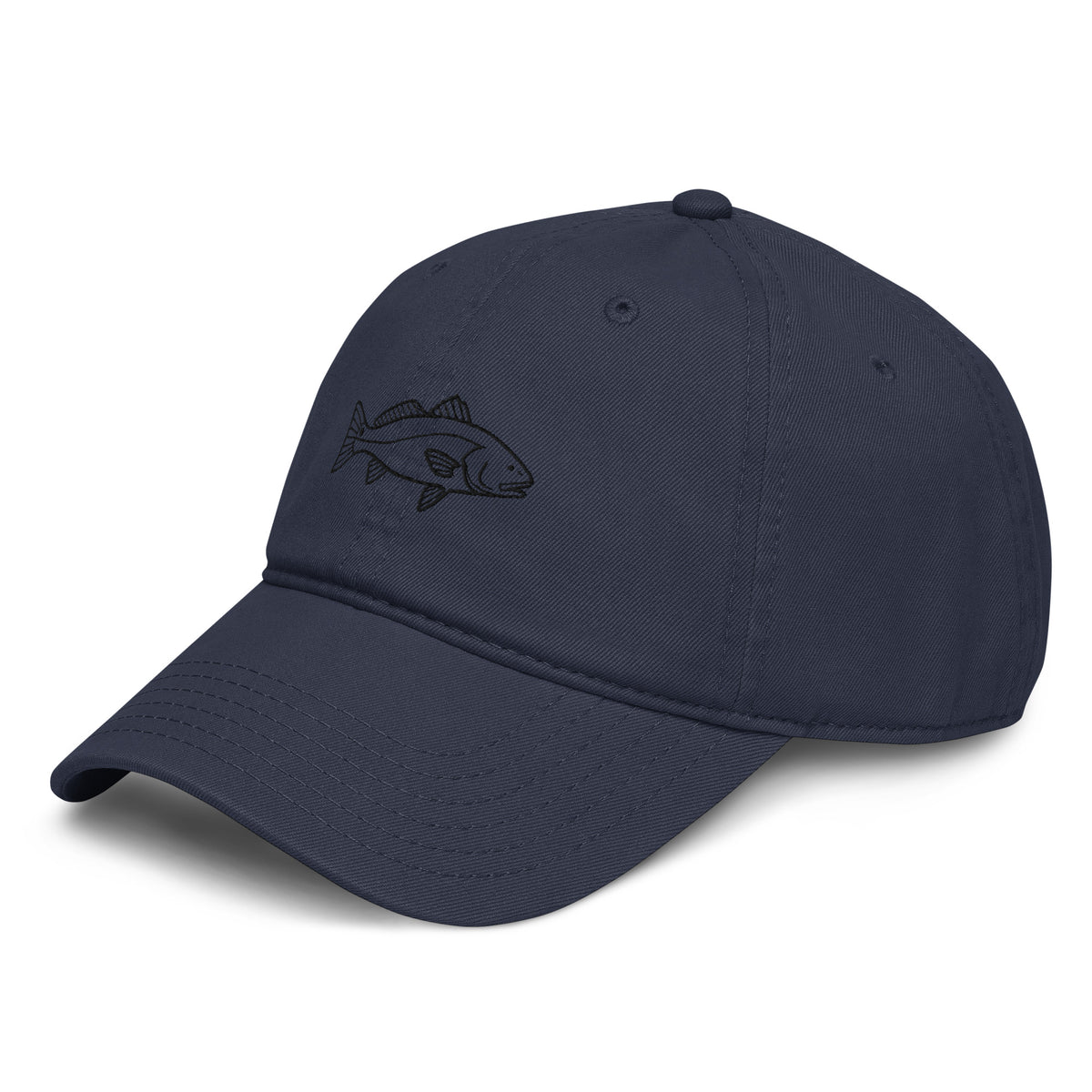 FLR Redfish Garment-Washed Dad Cap - Soft Unstructured Florida Fishing Hat detail view