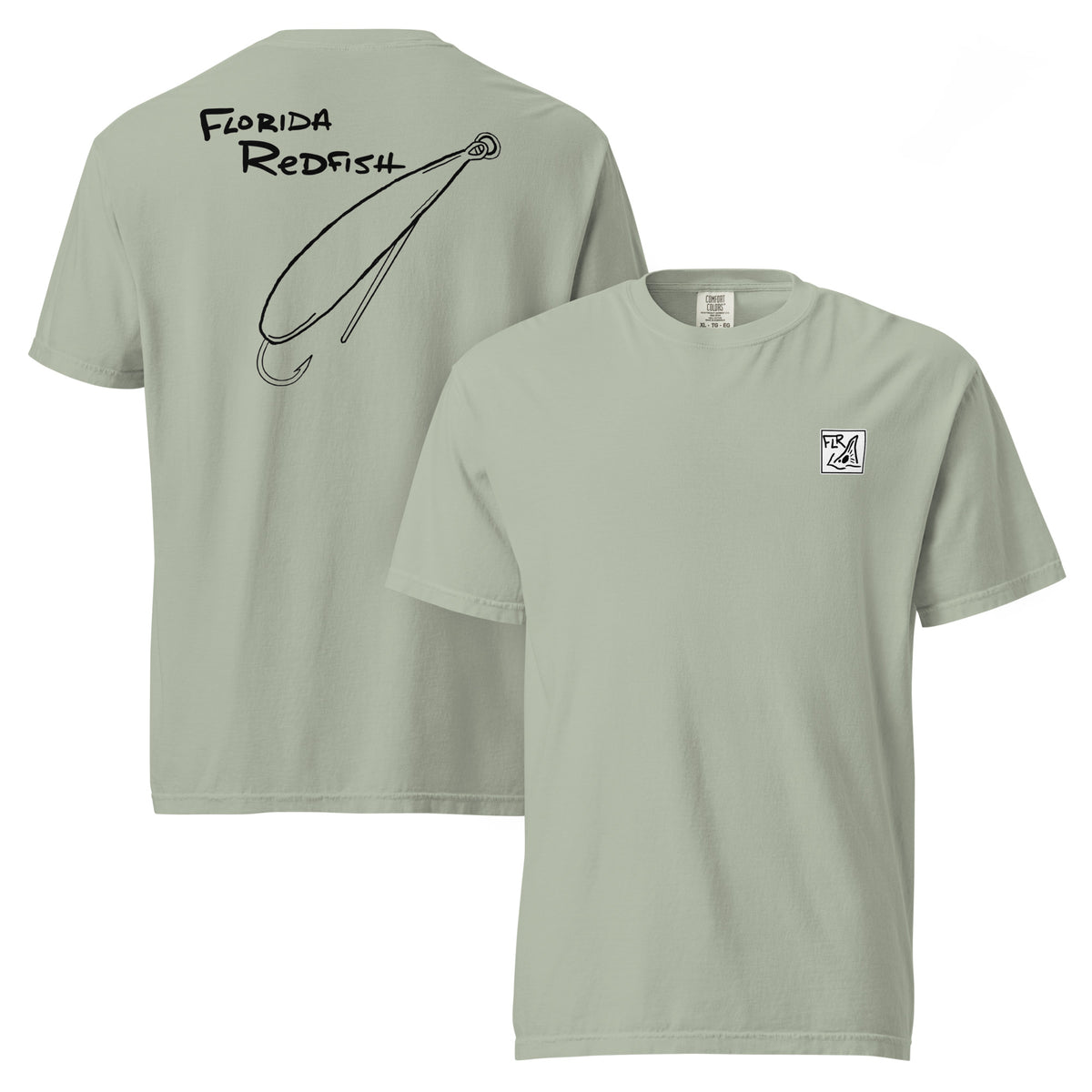 Classic Gold Spoon Unisex Fishing T-Shirt - Florida Redfish LLC detail view