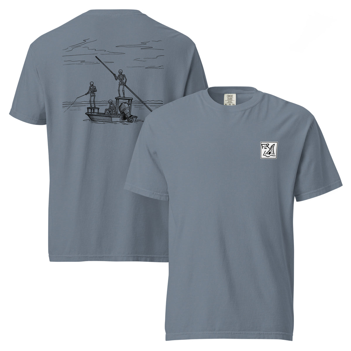 Fish Til I'm Dead Unisex Garment-Dyed Tee - Florida Redfish LLC detail view