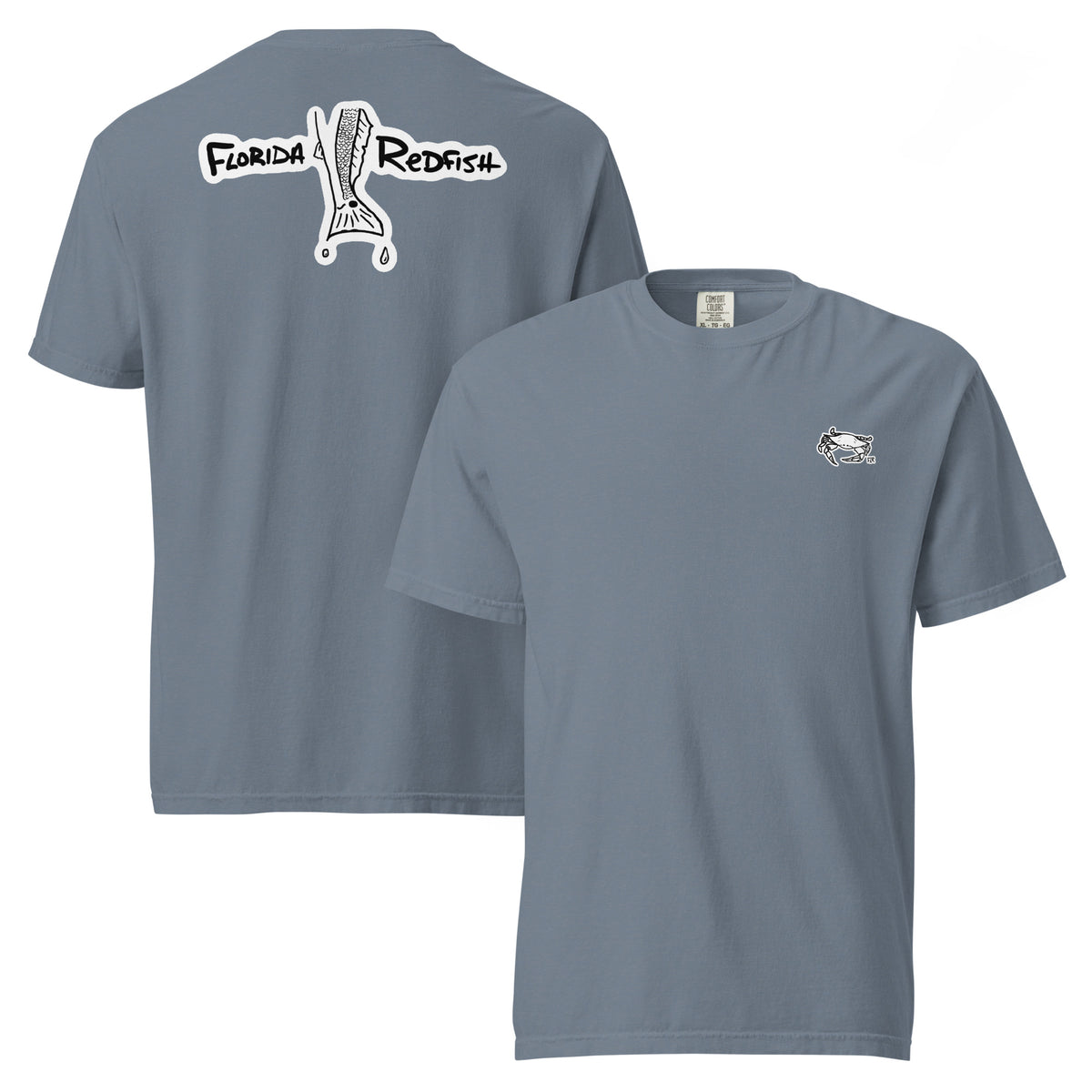 FLR Classic Logo Unisex T-Shirt - Florida Redfish LLC Hand-Drawn Logo Tee detail view