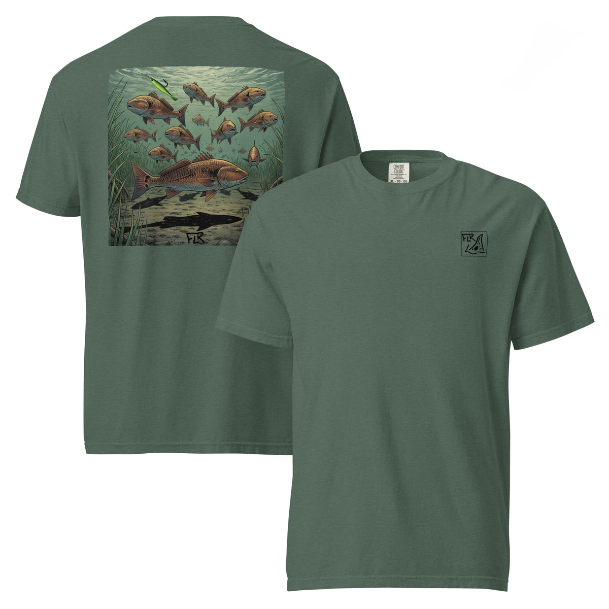 Bull Redfish School Unisex Fishing T-Shirt - Florida Redfish LLC - Florida Redfish LLC