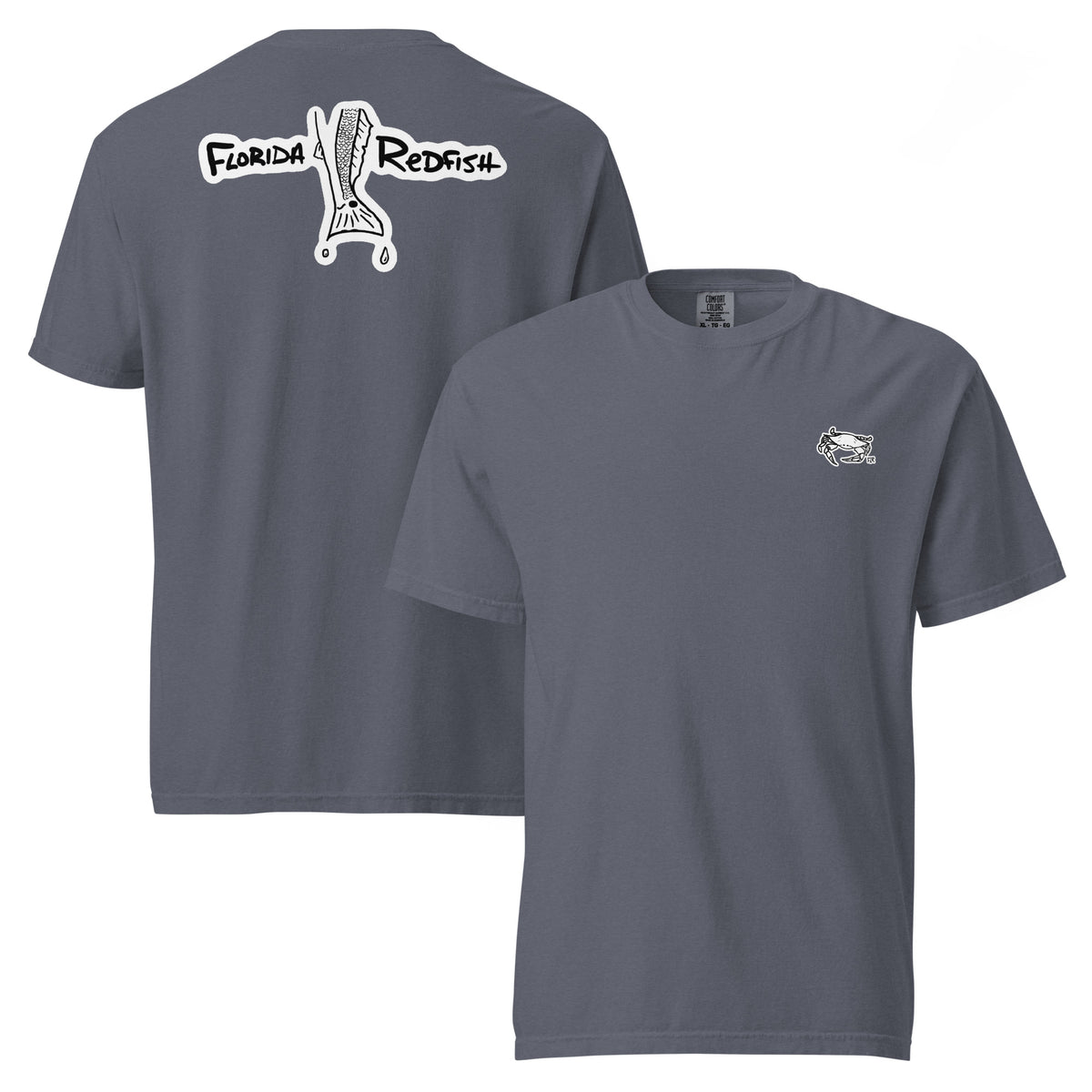 FLR Classic Logo Unisex T-Shirt - Florida Redfish LLC Hand-Drawn Logo Tee detail view