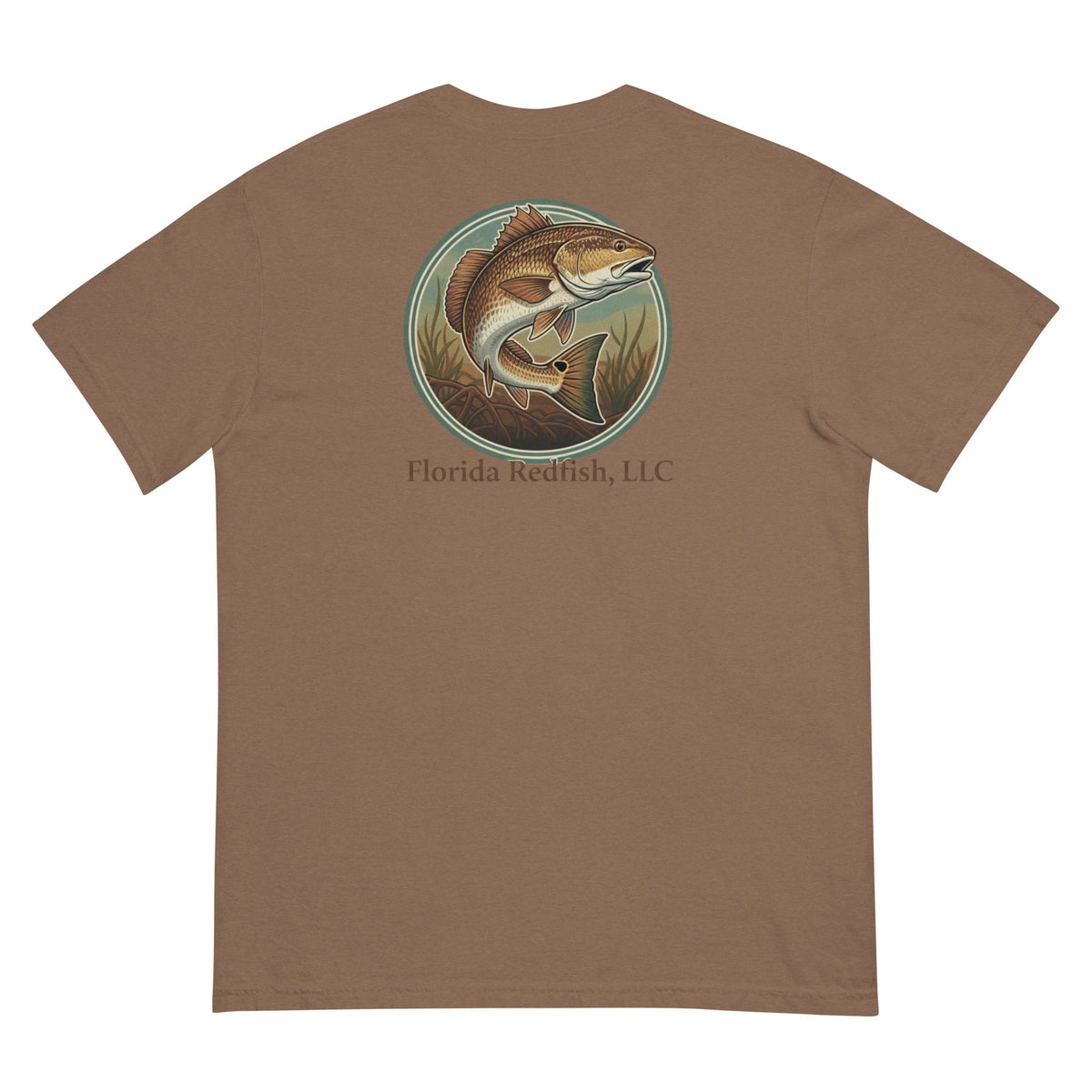 Florida Redfish LLC Redfish Badge Unisex T-Shirt | FLR Original Tee | Florida Redfish LLC