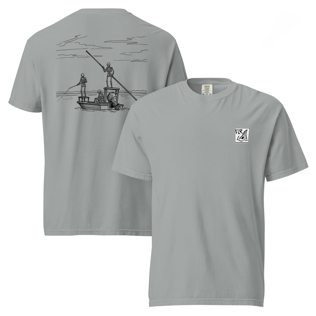 Fish Til I'm Dead Unisex Garment-Dyed Tee - Florida Redfish LLC detail view
