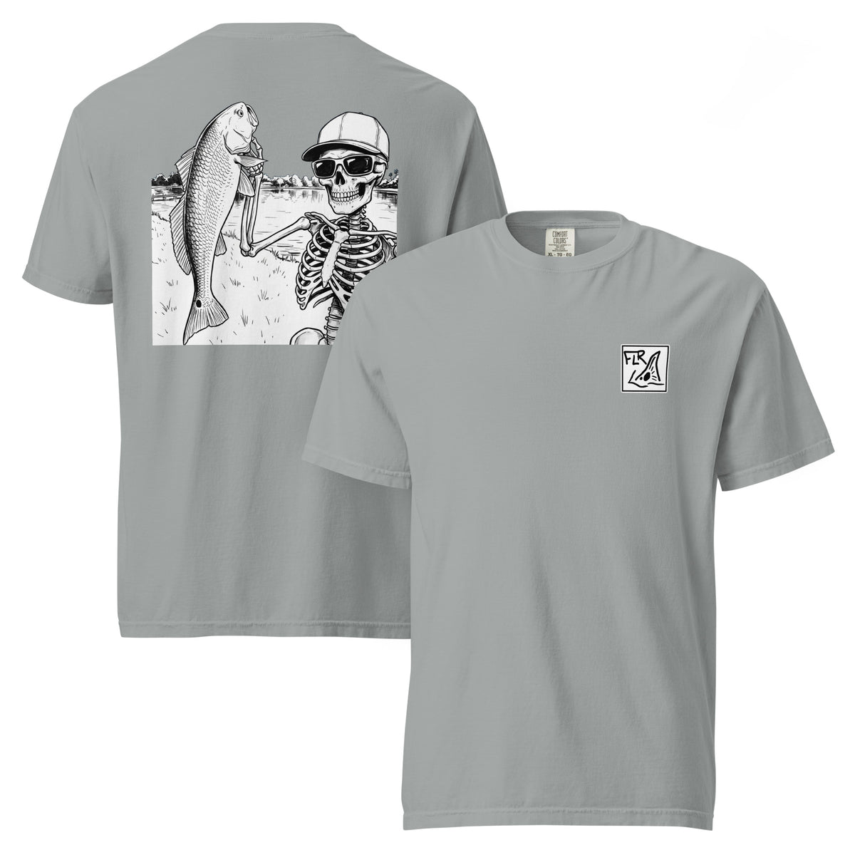 Hooked One Unisex Fishing T-Shirt - Florida Redfish LLC detail view