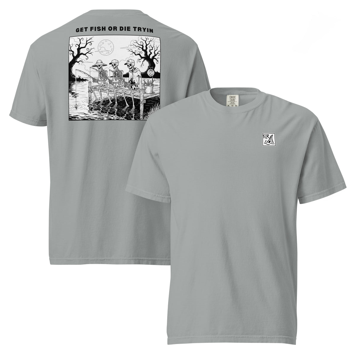 Get Fish Or Die Tryin Unisex Fishing T-Shirt - Florida Redfish LLC detail view