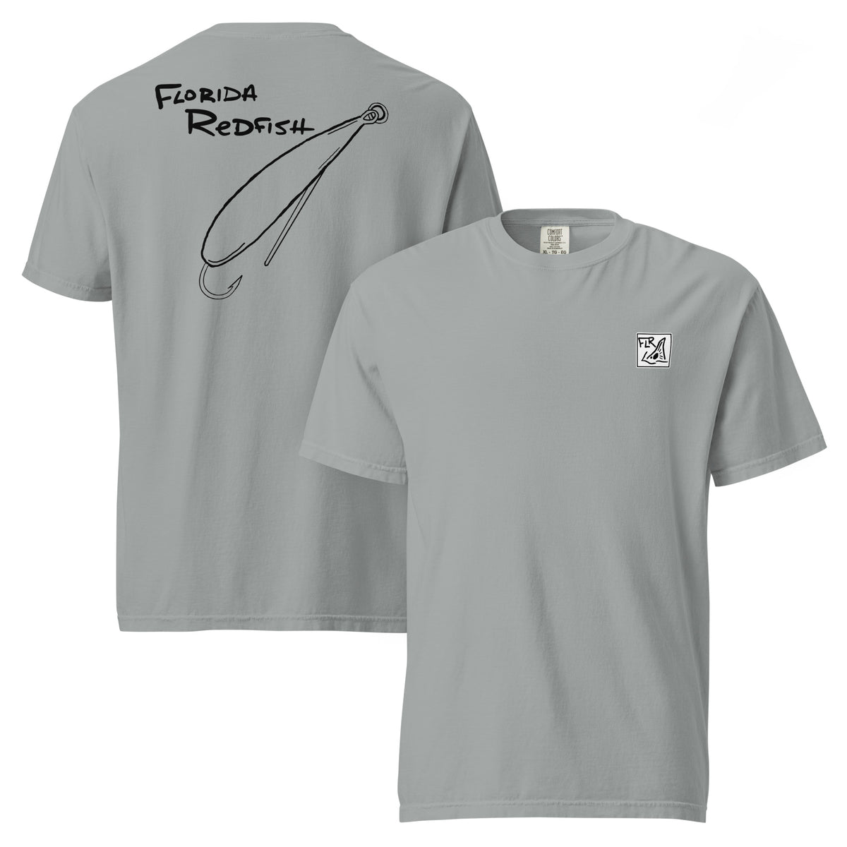 Classic Gold Spoon Unisex Fishing T-Shirt - Florida Redfish LLC detail view