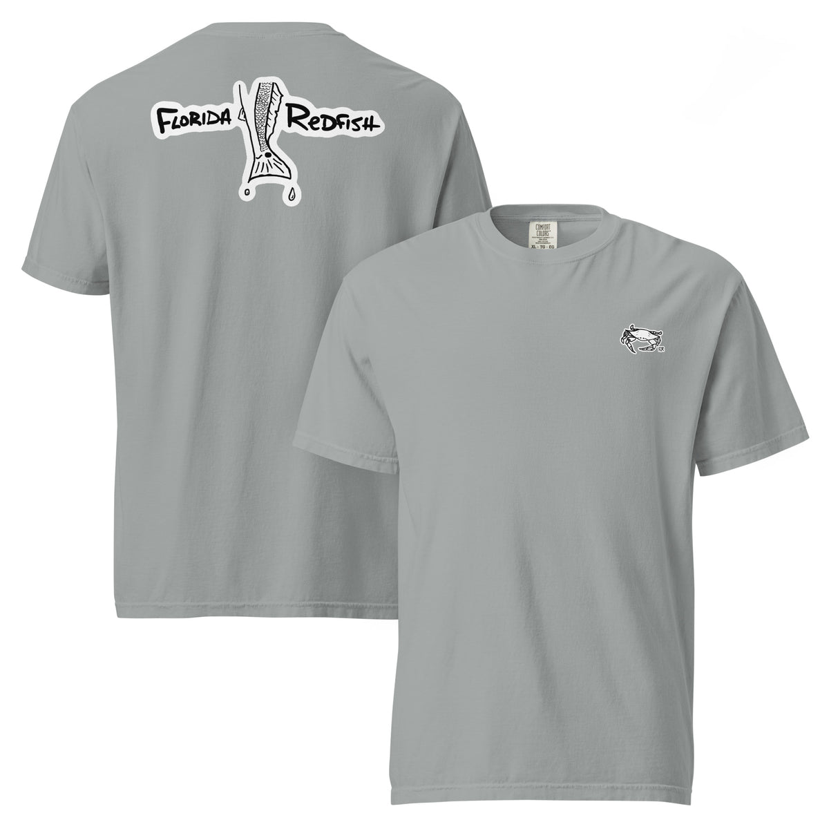 FLR Classic Logo Unisex T-Shirt - Florida Redfish LLC Hand-Drawn Logo Tee detail view