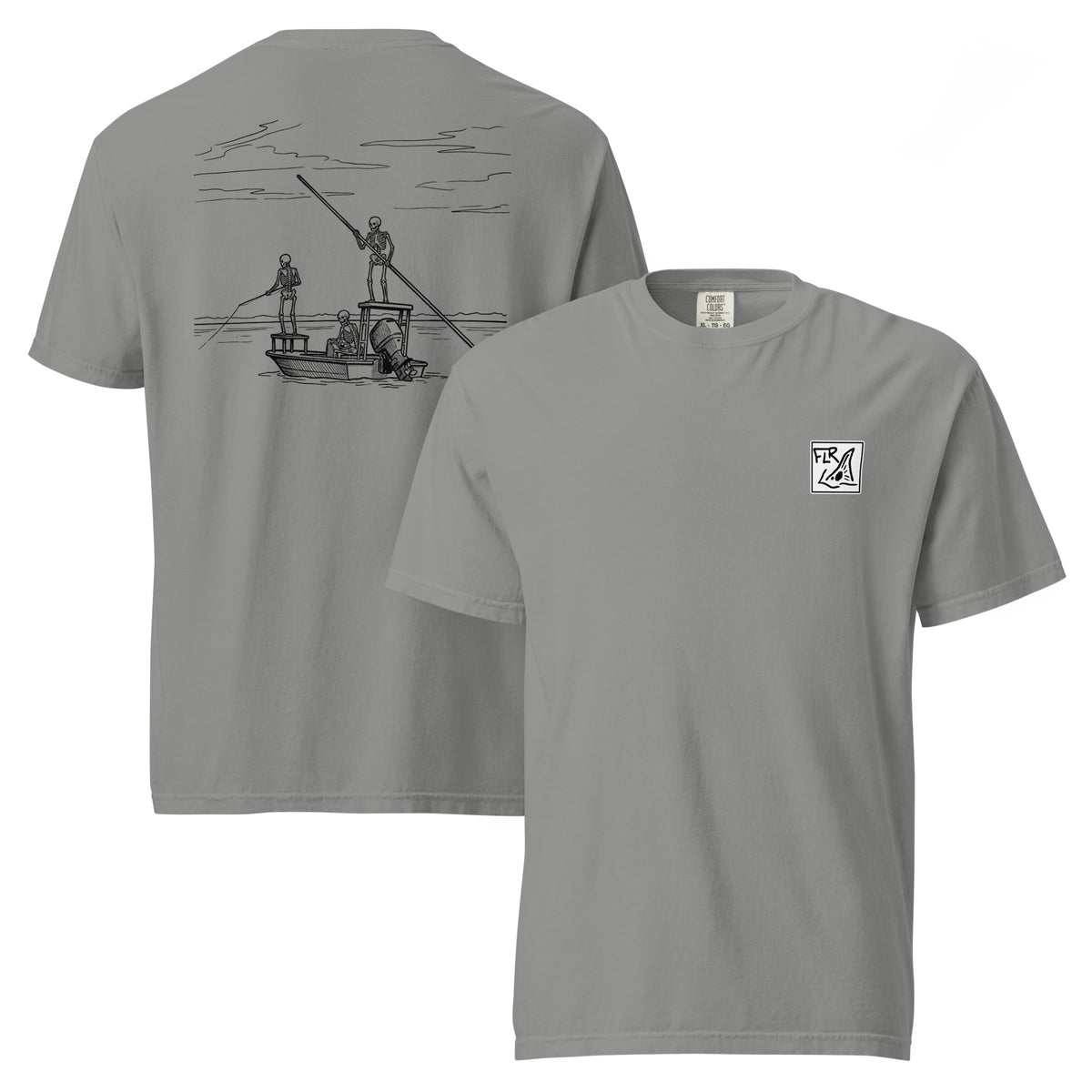 Fish Til I'm Dead Unisex Garment-Dyed Tee - Florida Redfish LLC detail view
