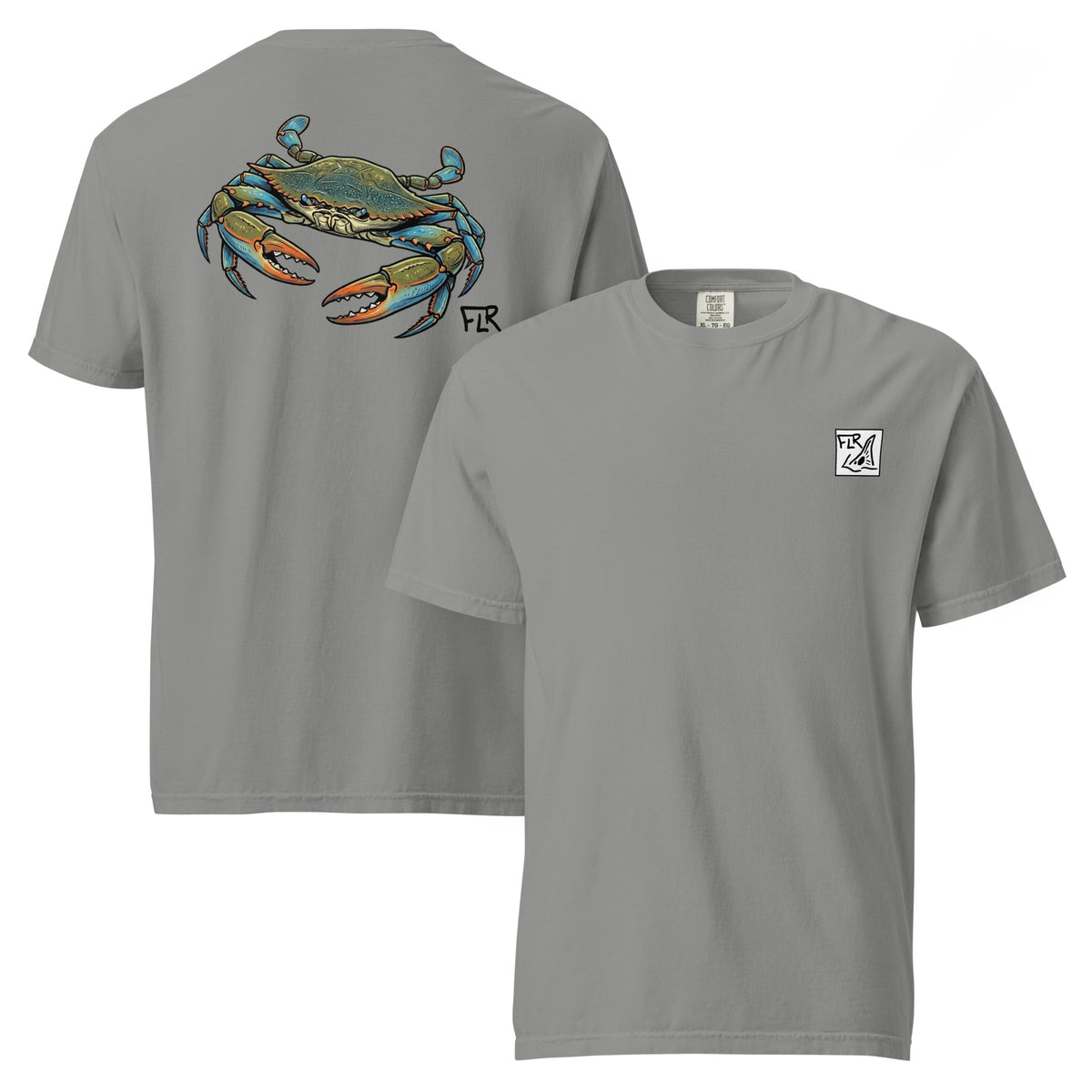 Blue Crab Unisex Fishing T-Shirt - Florida Redfish LLC Coastal Tee detail view