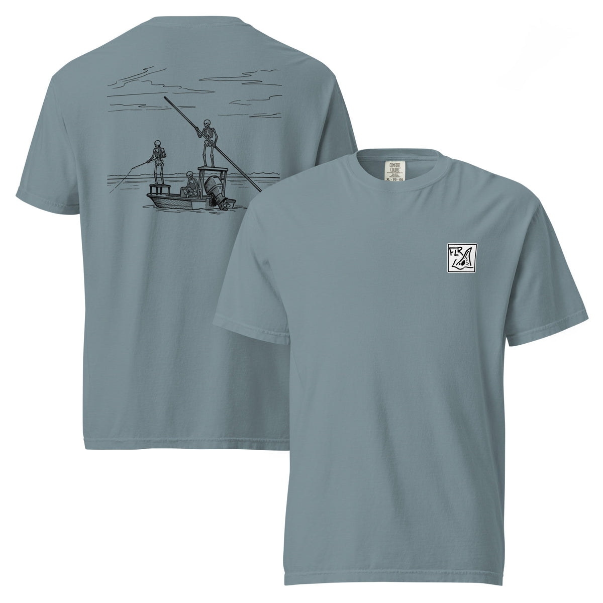 Fish Til I'm Dead Unisex Garment-Dyed Tee - Florida Redfish LLC detail view