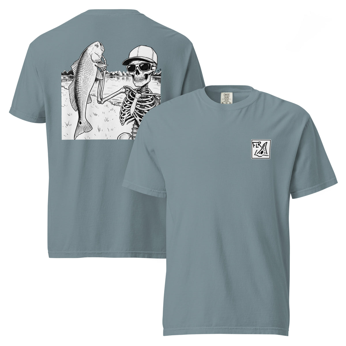 Hooked One Unisex Fishing T-Shirt - Florida Redfish LLC detail view