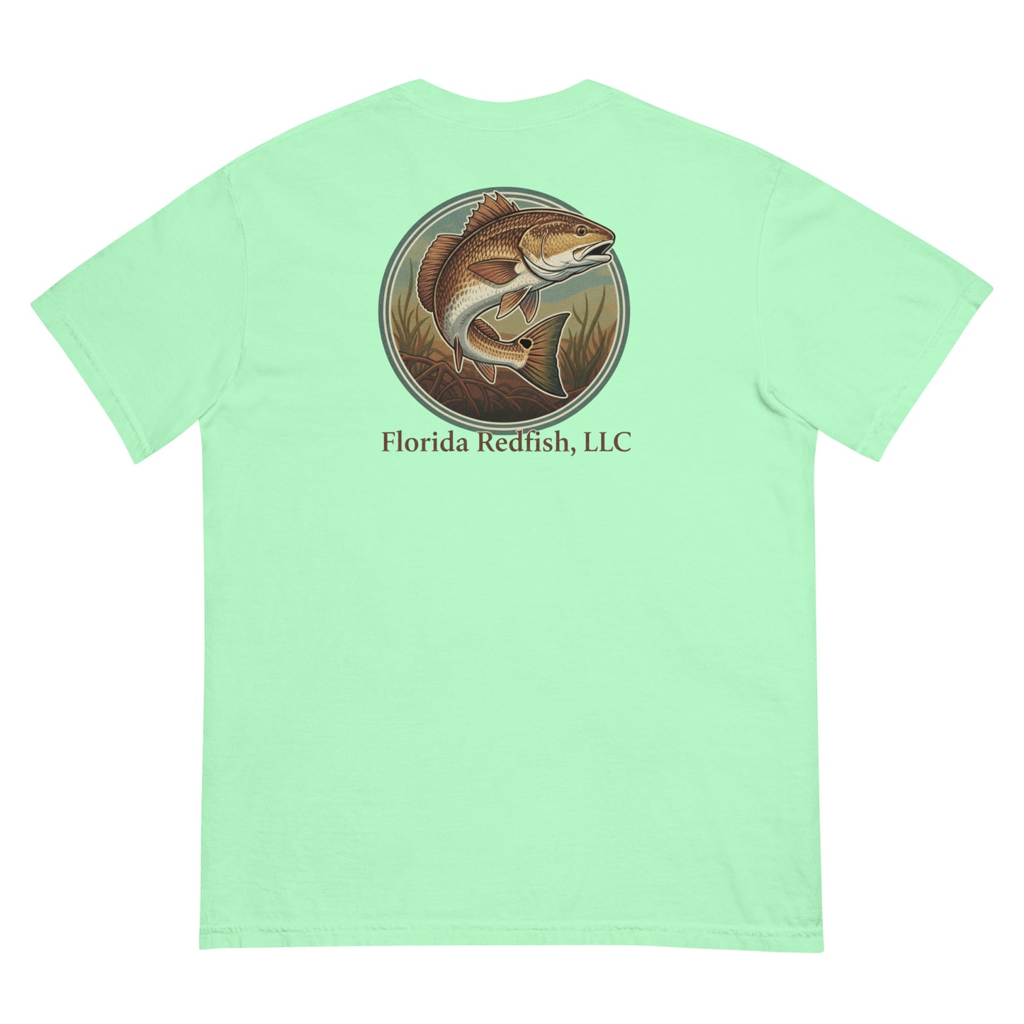 Florida Redfish LLC Redfish Badge Unisex T-Shirt | FLR Original Tee | Florida Redfish LLC