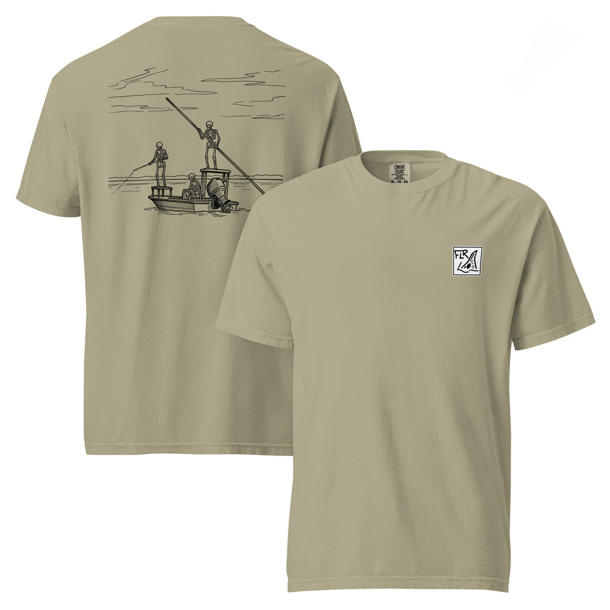 Fish Til I'm Dead Unisex Garment-Dyed Tee - Florida Redfish LLC detail view