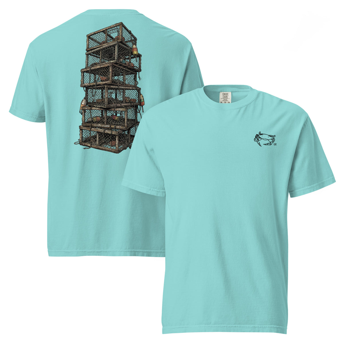 Crab Traps Unisex Fishing T-Shirt - Florida Redfish LLC Coastal Tee detail view