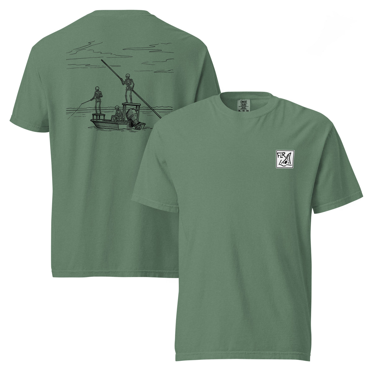 Fish Til I'm Dead Unisex Garment-Dyed Tee - Florida Redfish LLC detail view