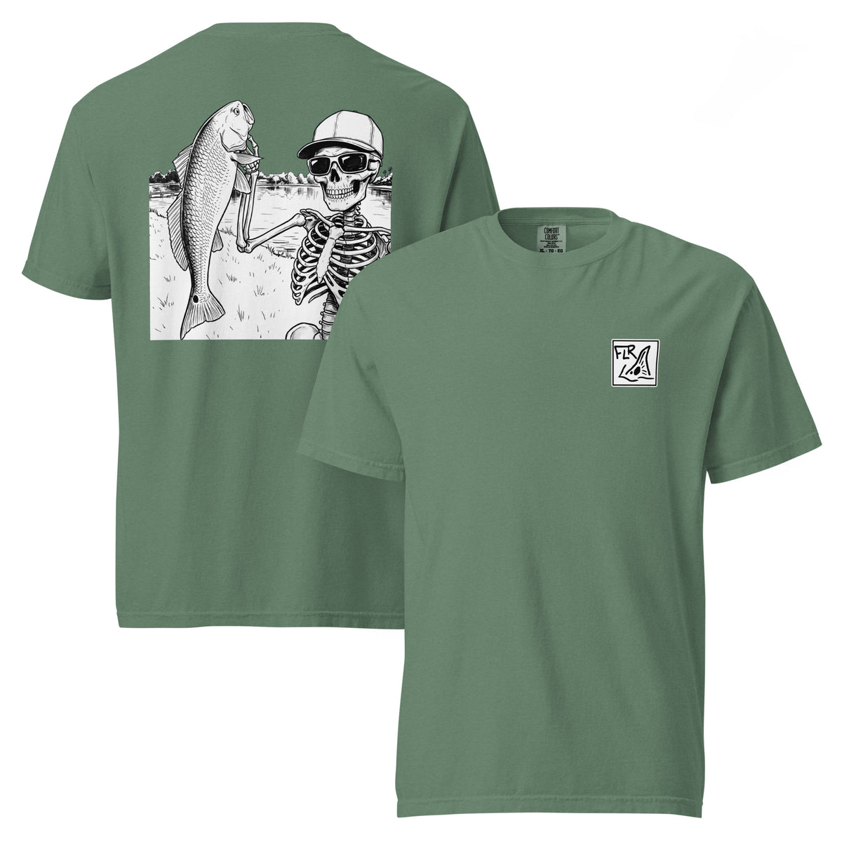 Hooked One Unisex Fishing T-Shirt - Florida Redfish LLC - view 3