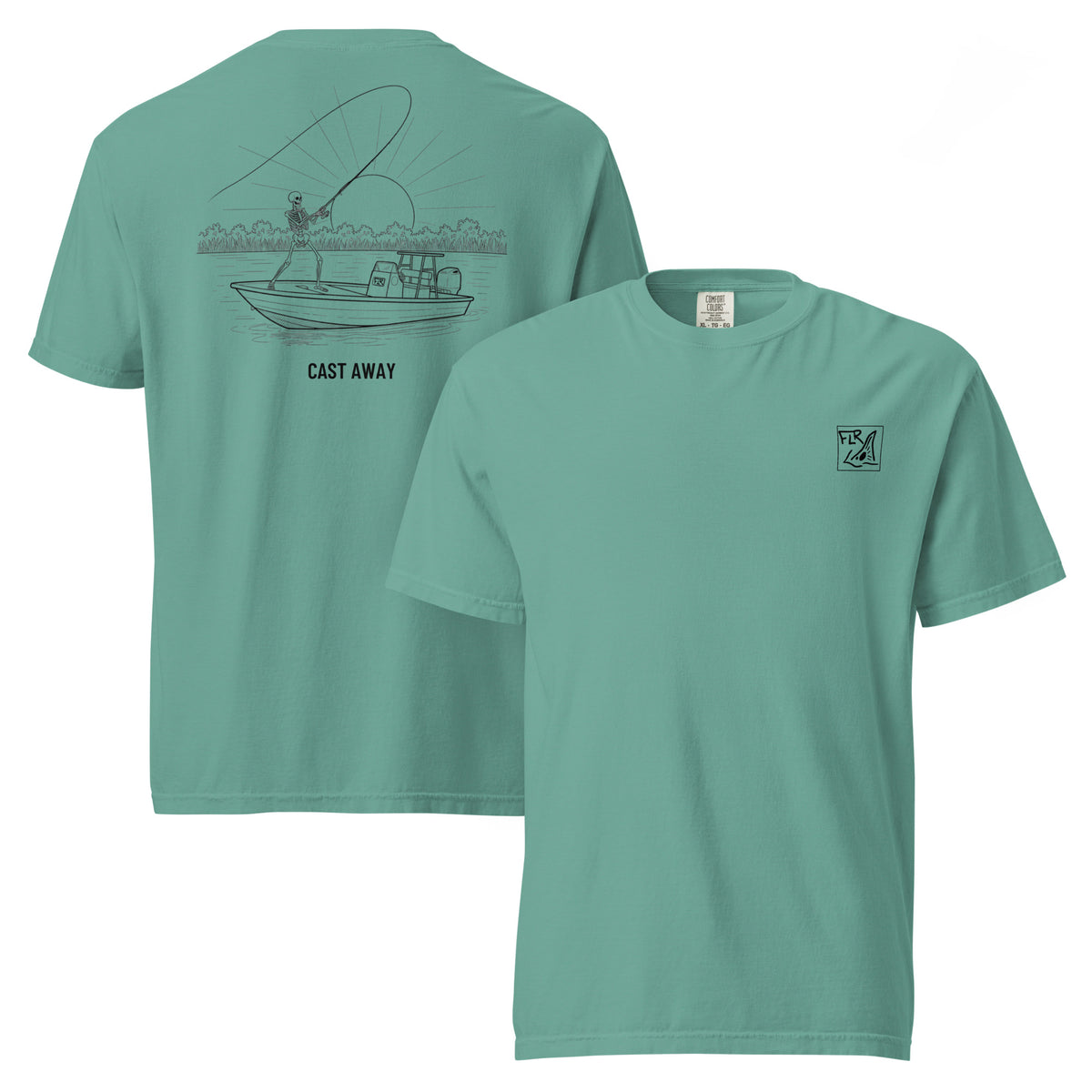 FLR Cast Away Unisex Fishing T-Shirt - Florida Redfish LLC - Florida Redfish LLC