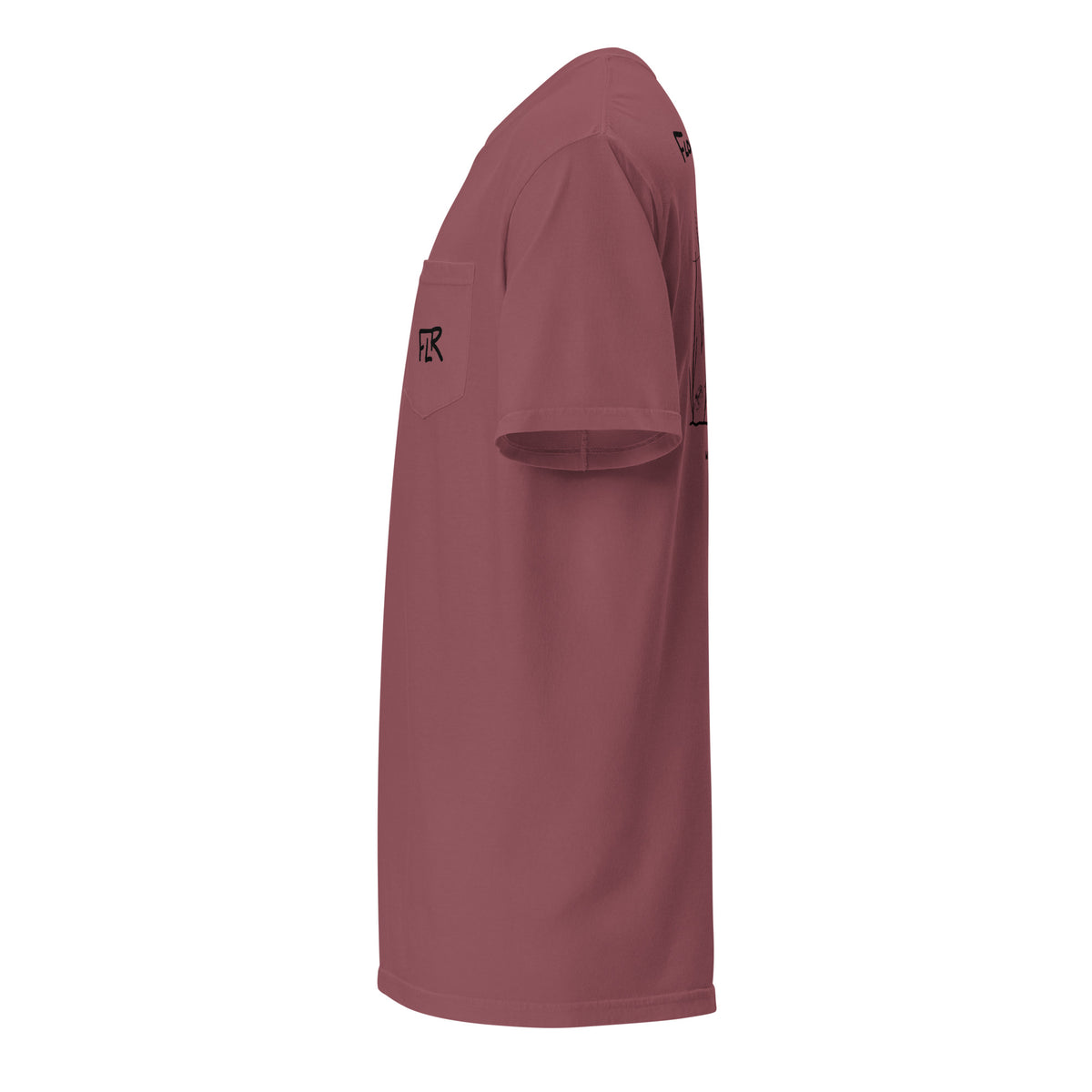 Classic Popping Cork Unisex Pocket Tee - Florida Redfish LLC Inshore Fishing Shirt detail view