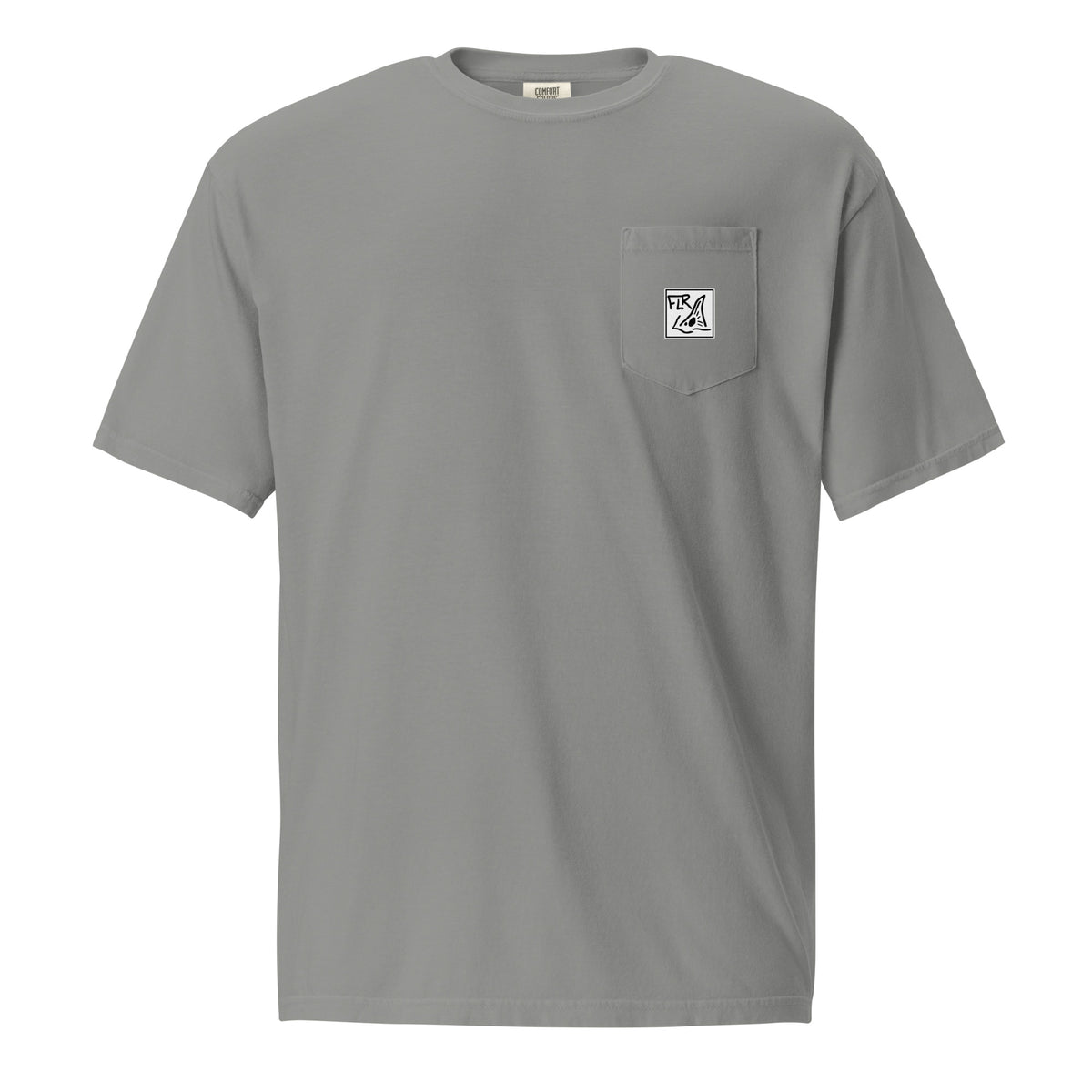 Fish Til I'm Dead Pocket Tee - FLR Unisex Garment-Dyed Fishing Shirt detail view