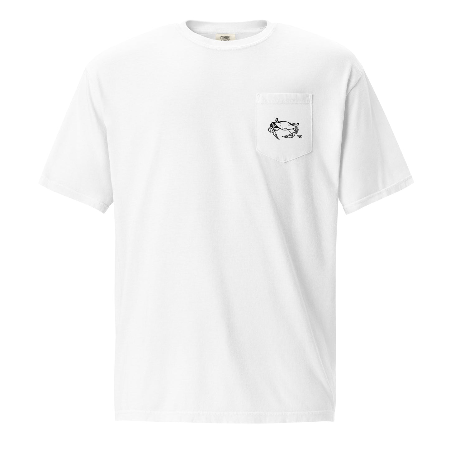 Fishin' Reds 'Til I'm Dead Vintage Unisex Pocket Tee - Florida Redfish LLC detail view