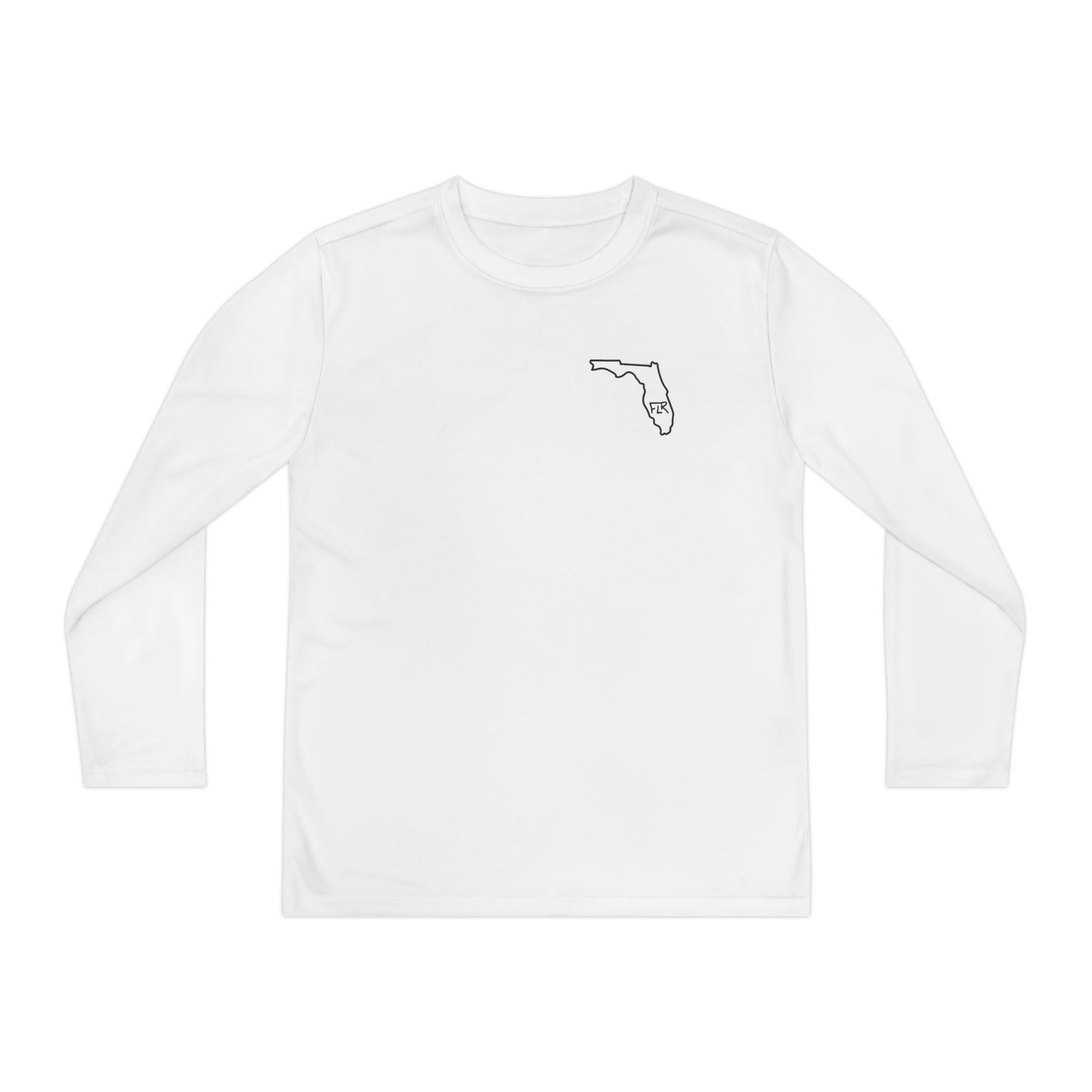 FLR Redfish Skeleton Kids Dryfit Tee | UPF Performance Florida Kids Fishing Shirt