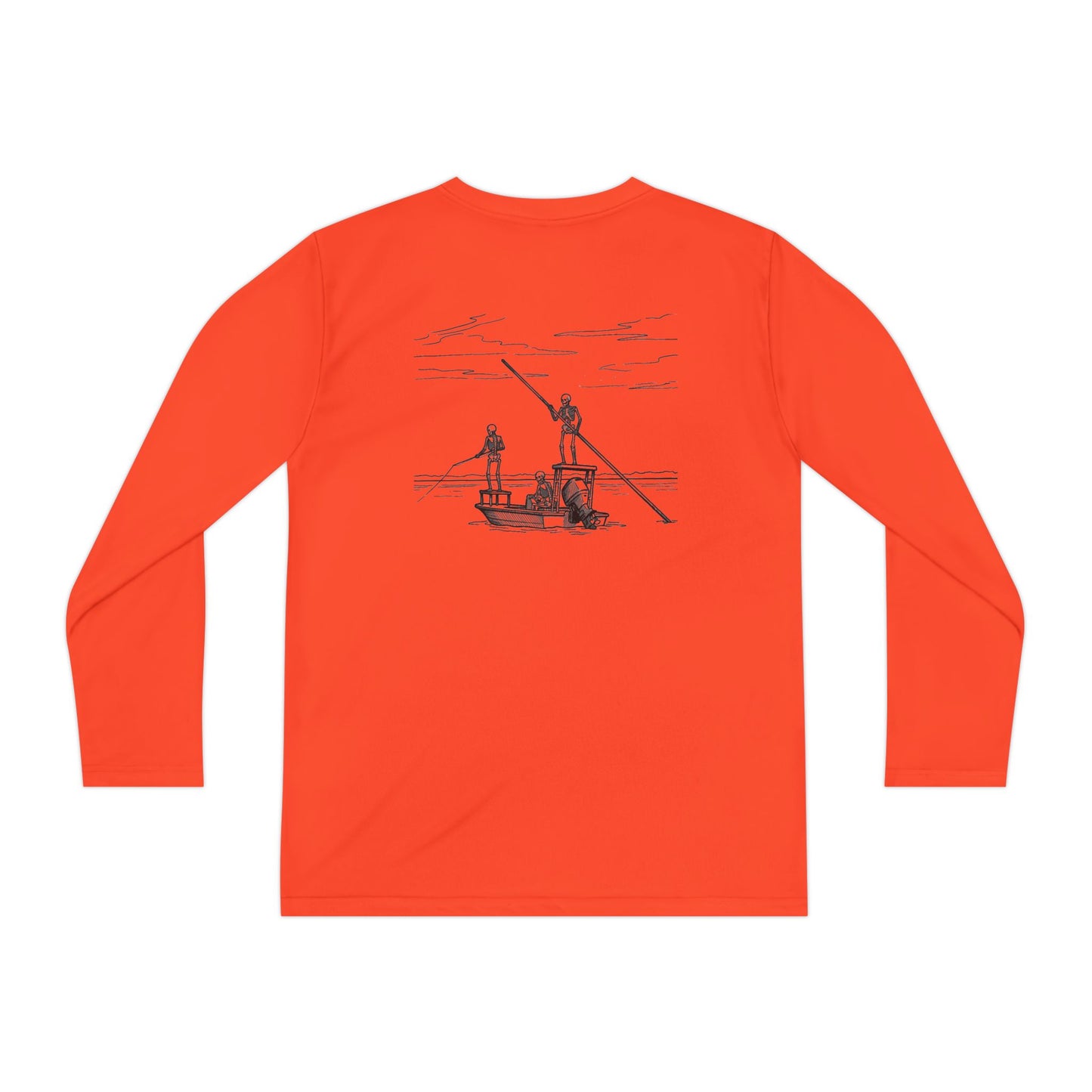 FLR Fish Til I'm Dead Kids Dryfit Tee - UPF Performance Florida Kids Fishing Shirt detail view