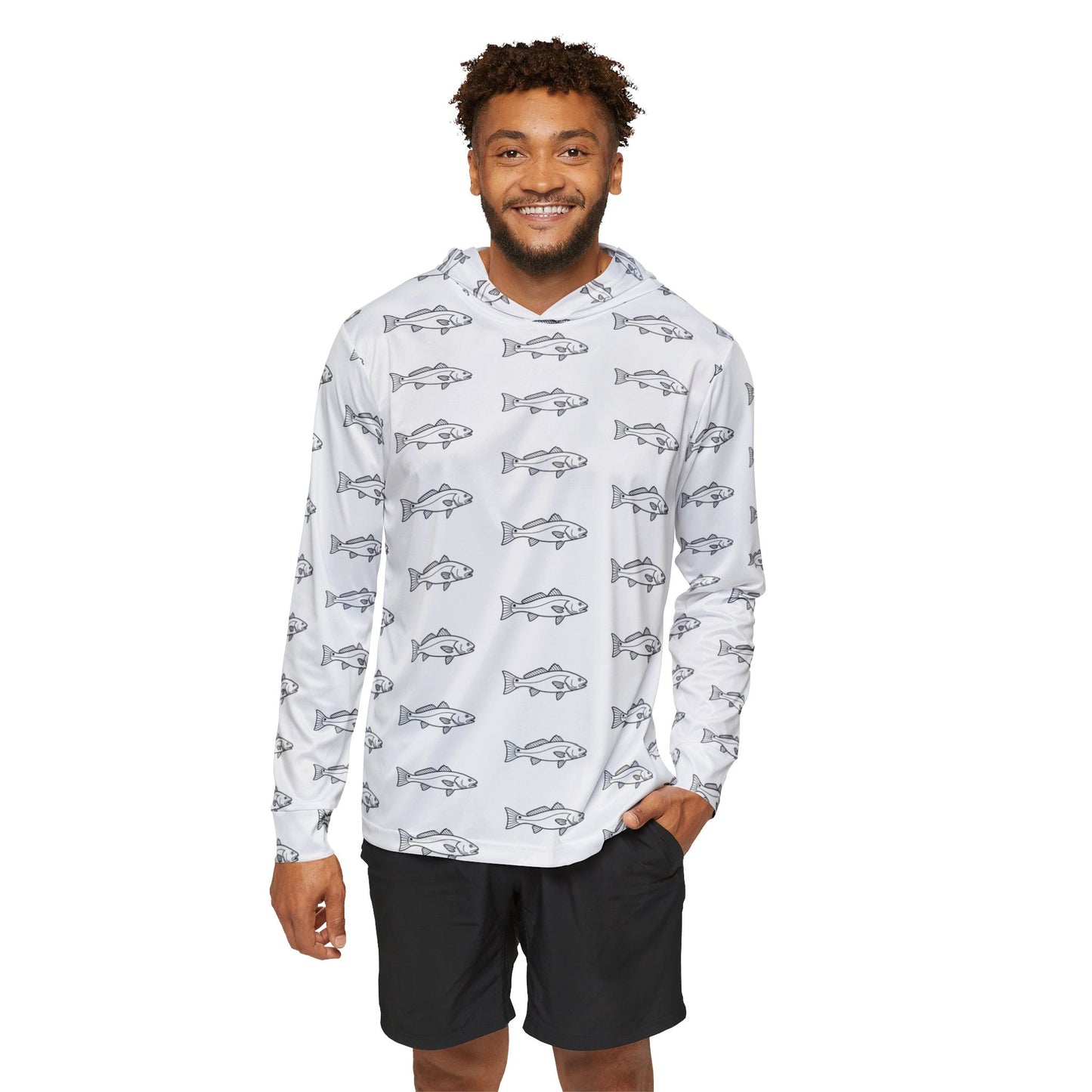 FLR Redfish Outline Dryfit Hoodie